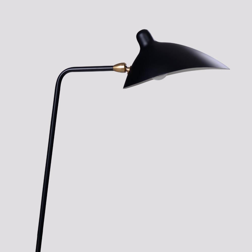Serge Mouille Floor Lamp | Metal & Aluminum | White or Black