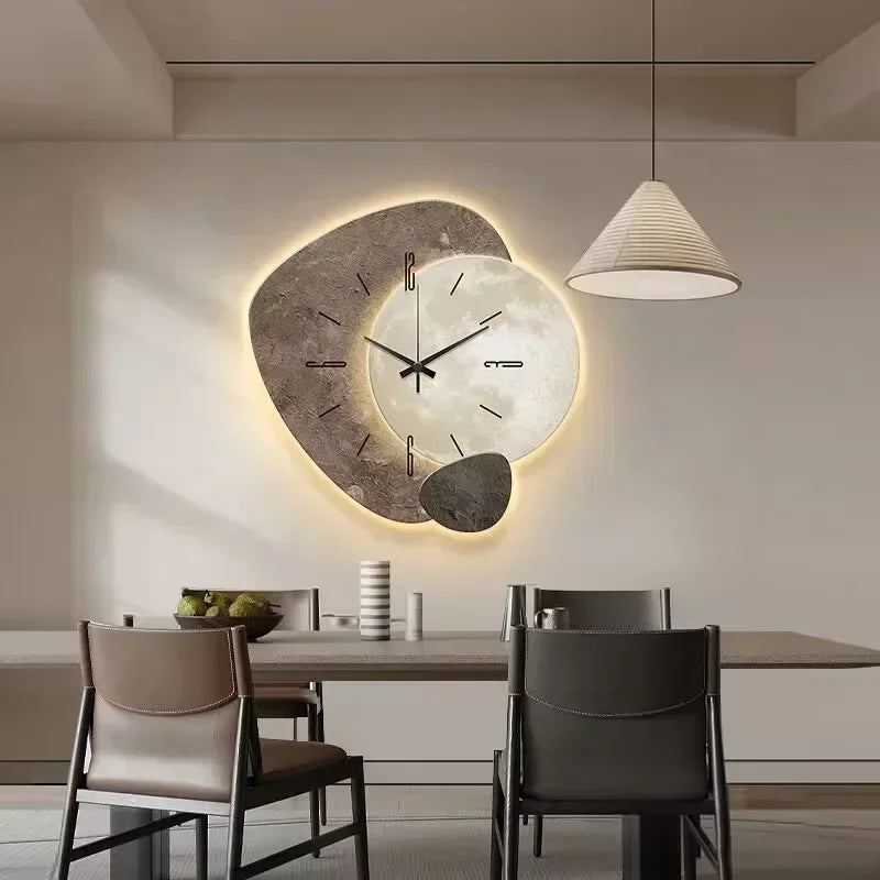 Horloge Murale | Bois Naturel | Silencieuse