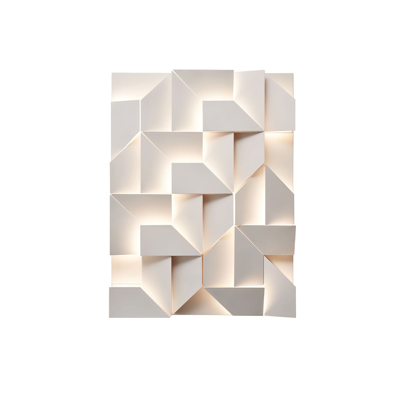 Wall Sconce Set | Rechargeable Laser-Cut Aluminum | Matte White
