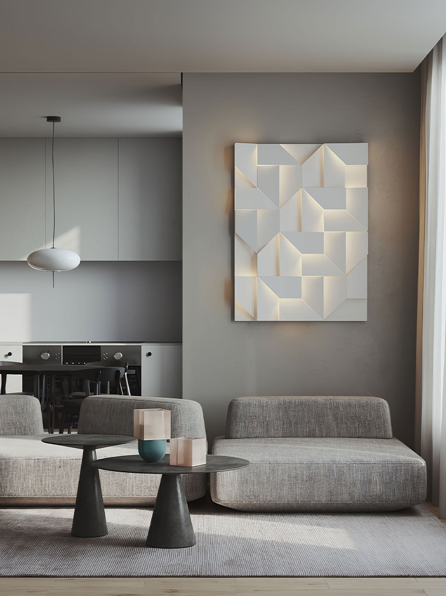 Wall Sconce Light | Laser-Cut Aluminum | Set of 2, White