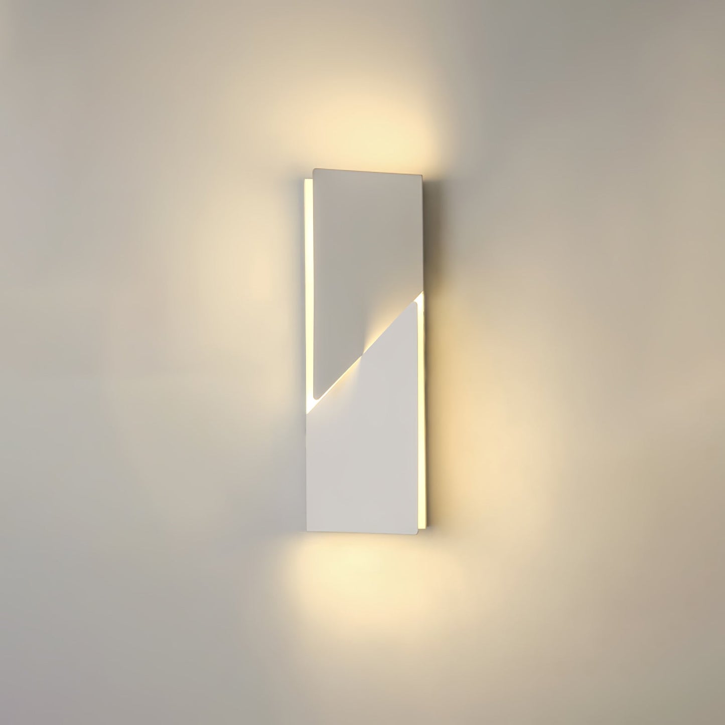 Wall Sconce Set | Rechargeable Laser-Cut Aluminum | Matte White