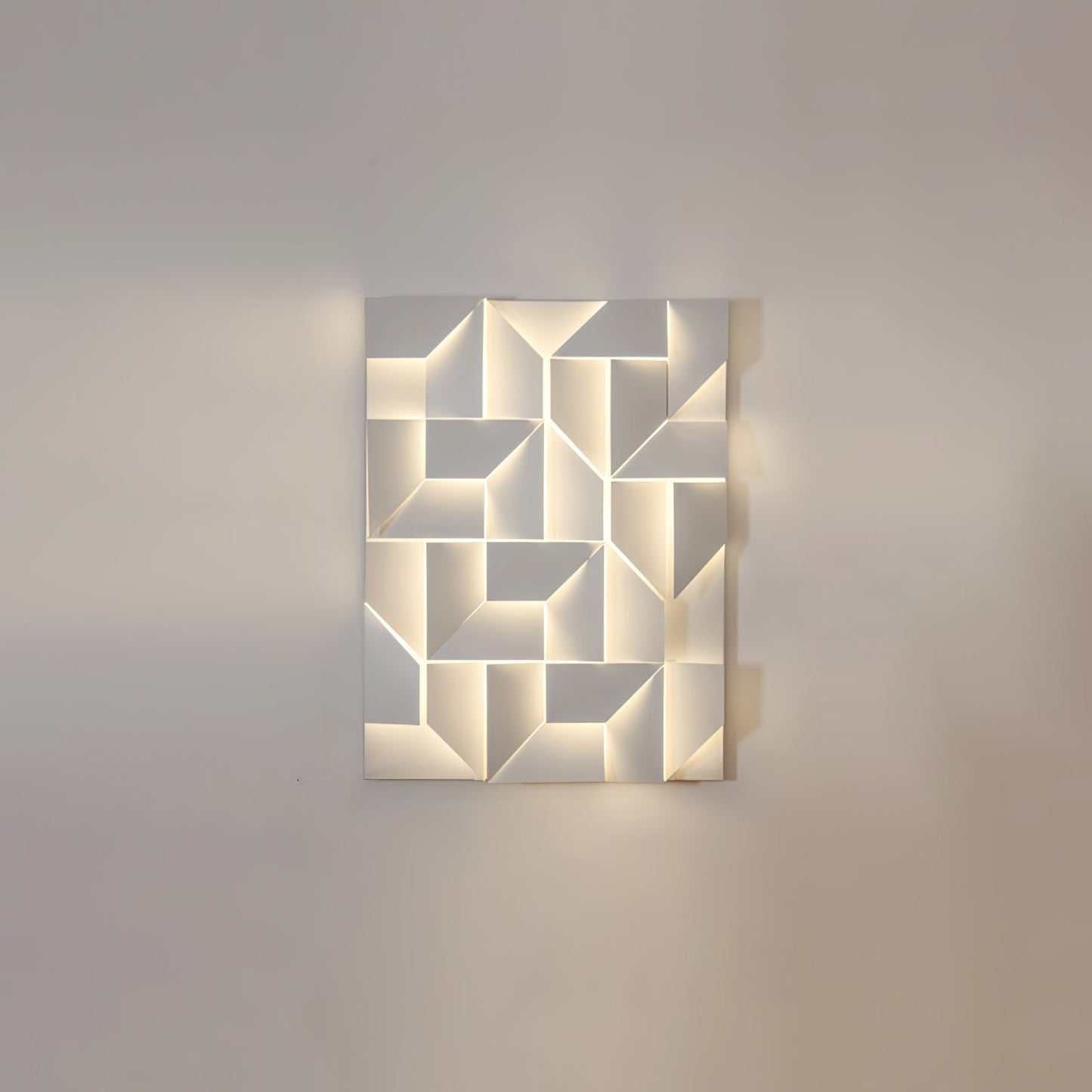 Wall Sconce Set | Rechargeable Laser-Cut Aluminum | Matte White