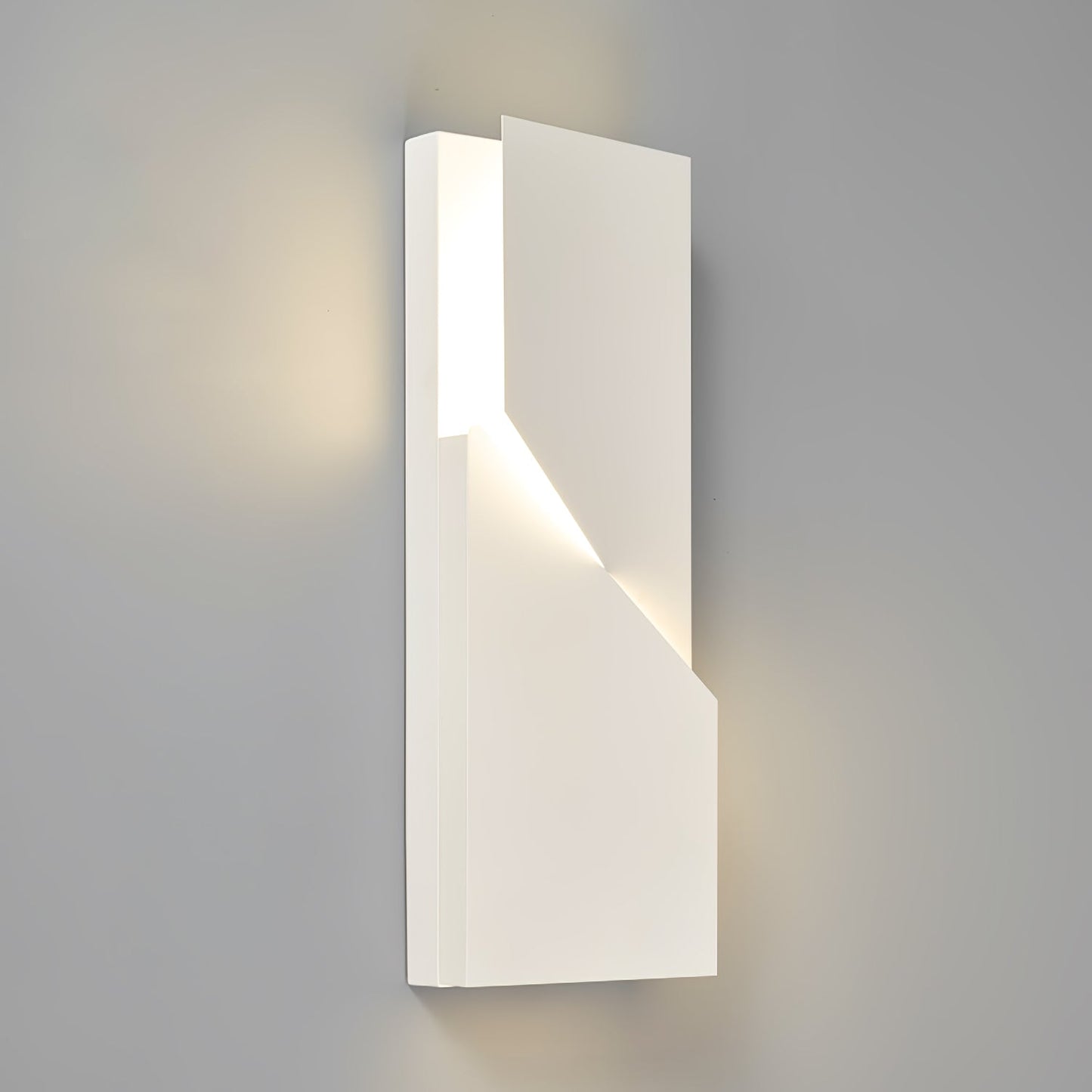 Wall Sconce Set | Rechargeable Laser-Cut Aluminum | Matte White