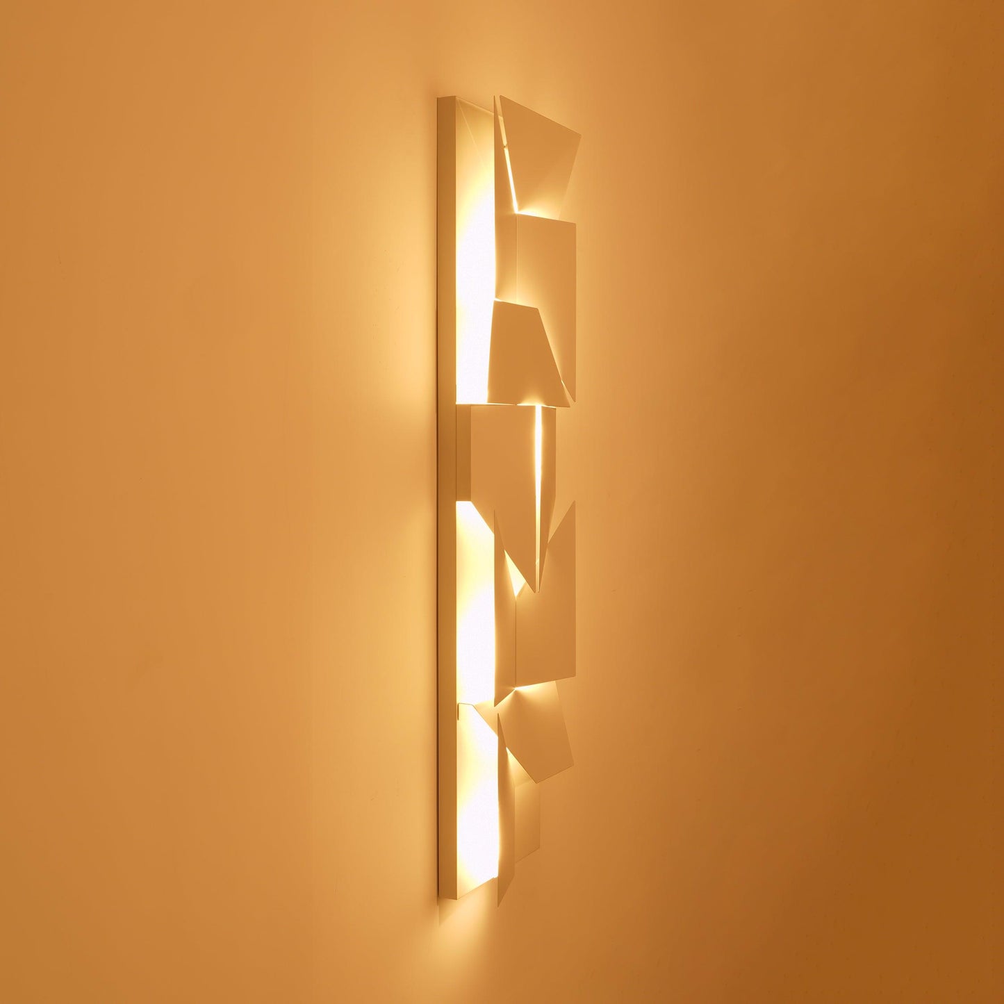 Wall Sconce Set | Rechargeable Laser-Cut Aluminum | Matte White