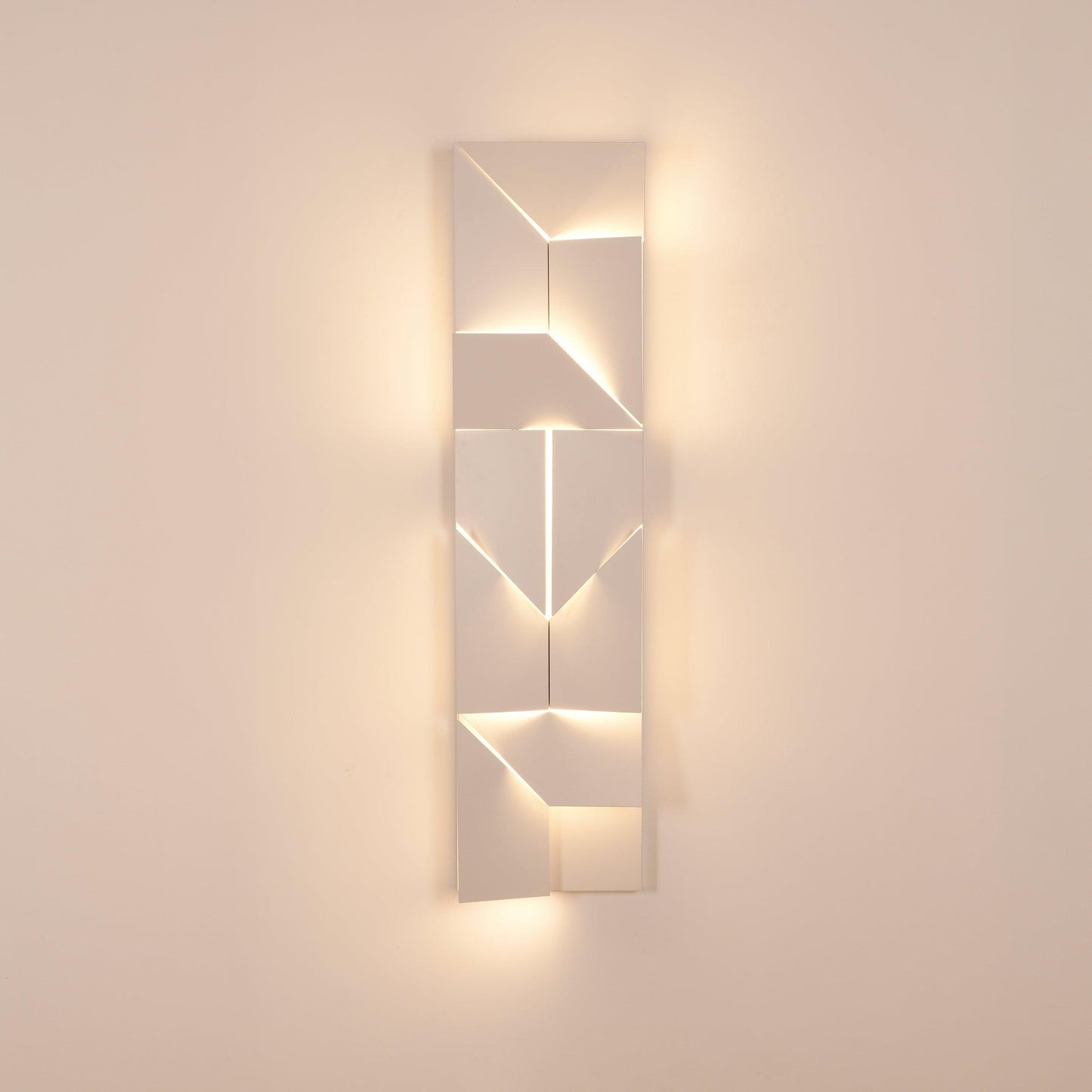 Wall Sconce Set | Rechargeable Laser-Cut Aluminum | Matte White