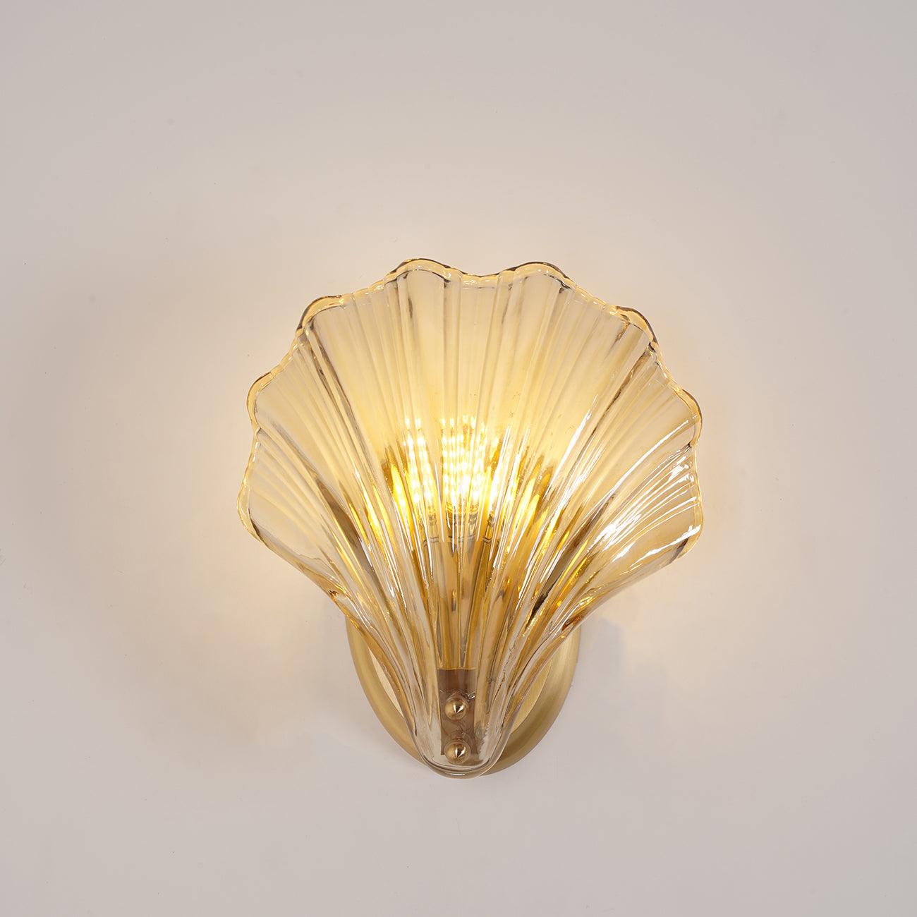 Shell Wall Light | Brass Finish | Set of 2