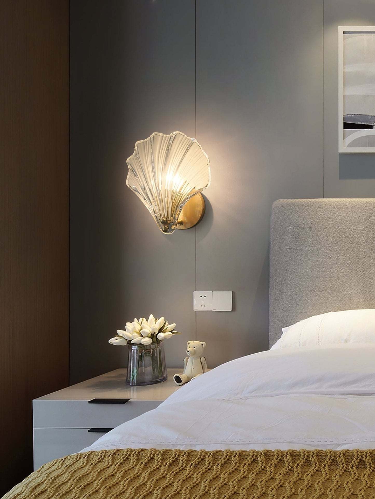 Shell Wall Light | Brass Finish | Set of 2