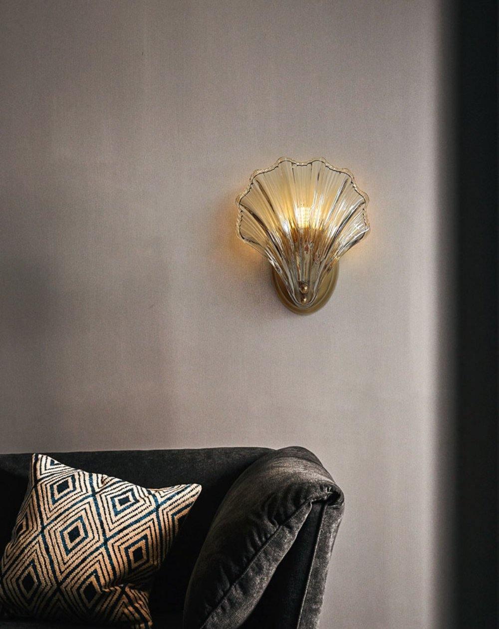 Shell Wall Light | Brass Finish | Set of 2