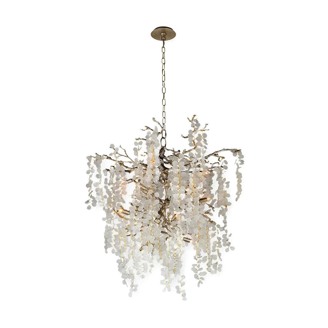 Crystal Chandelier | Brass & Nickel Finish | Multiple Diameter Options