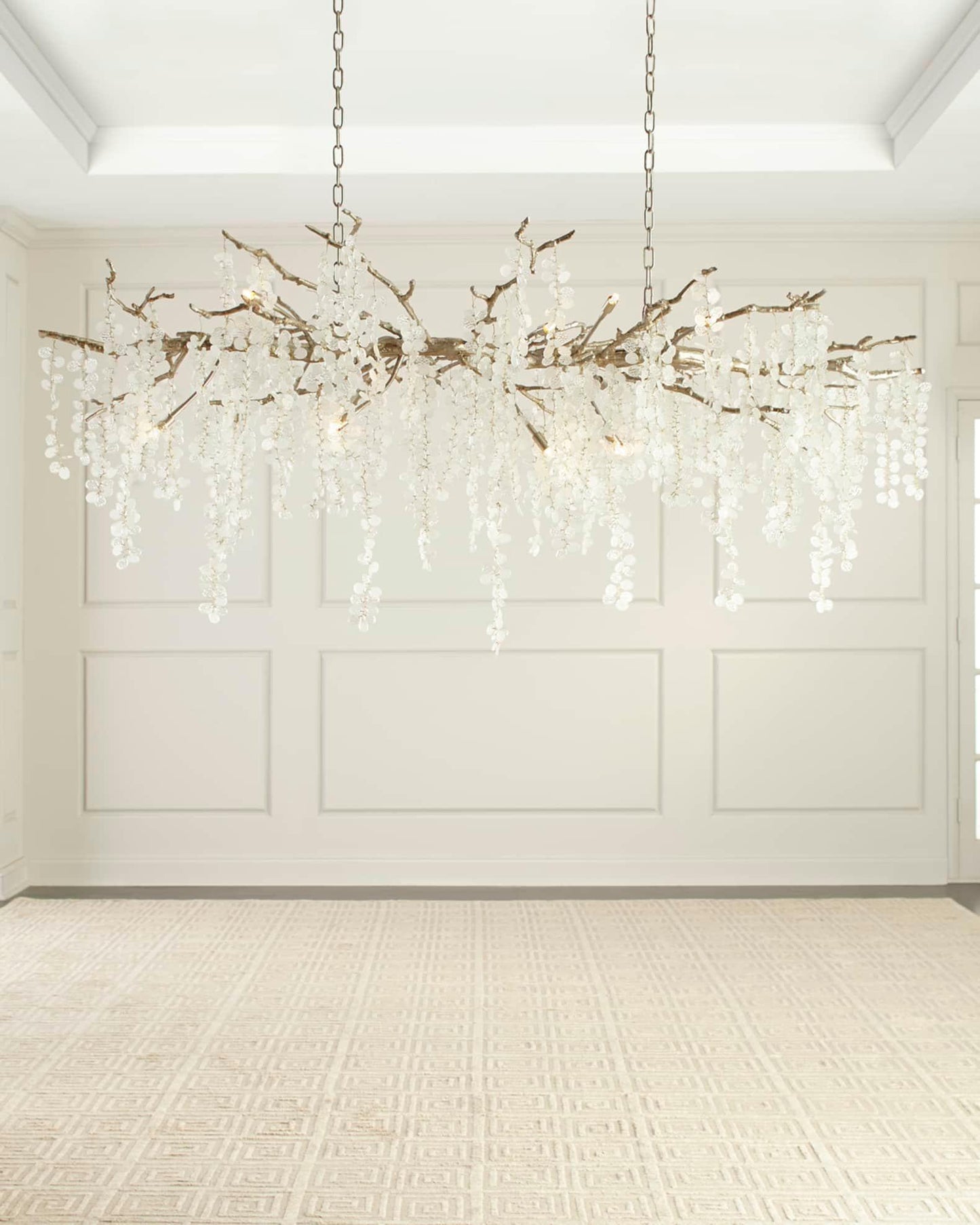 Crystal Chandelier | Brass & Nickel Finish | Multiple Diameter Options