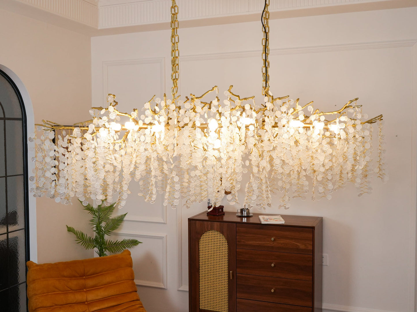 Crystal Chandelier | Brass & Nickel Finish | Multiple Diameter Options