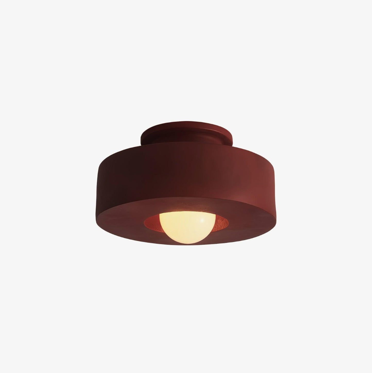 Simon Ceiling Lamp | Resin | 30cm Diameter, Available in Red, Green, Black