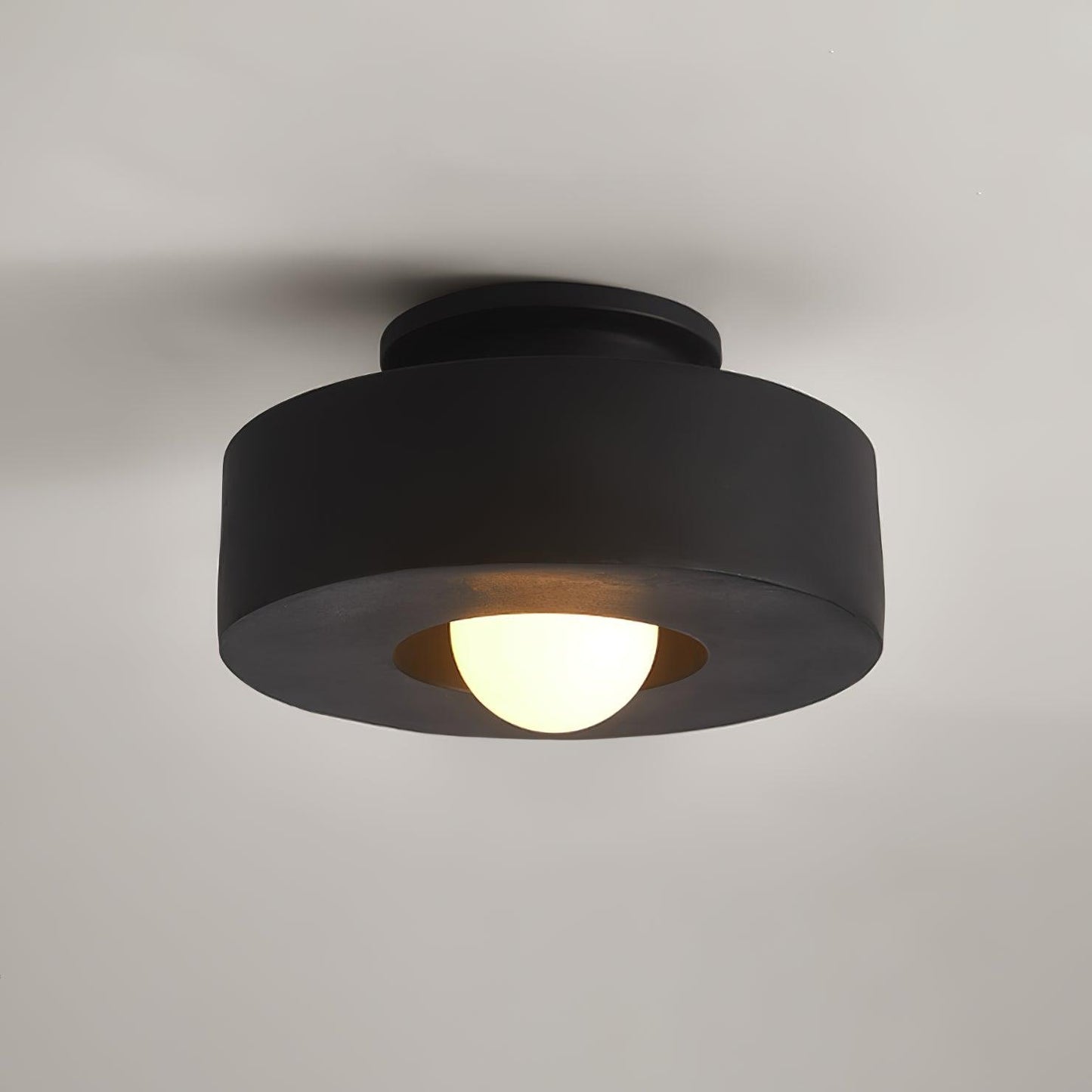 Simon Ceiling Lamp | Resin | 30cm Diameter, Available in Red, Green, Black