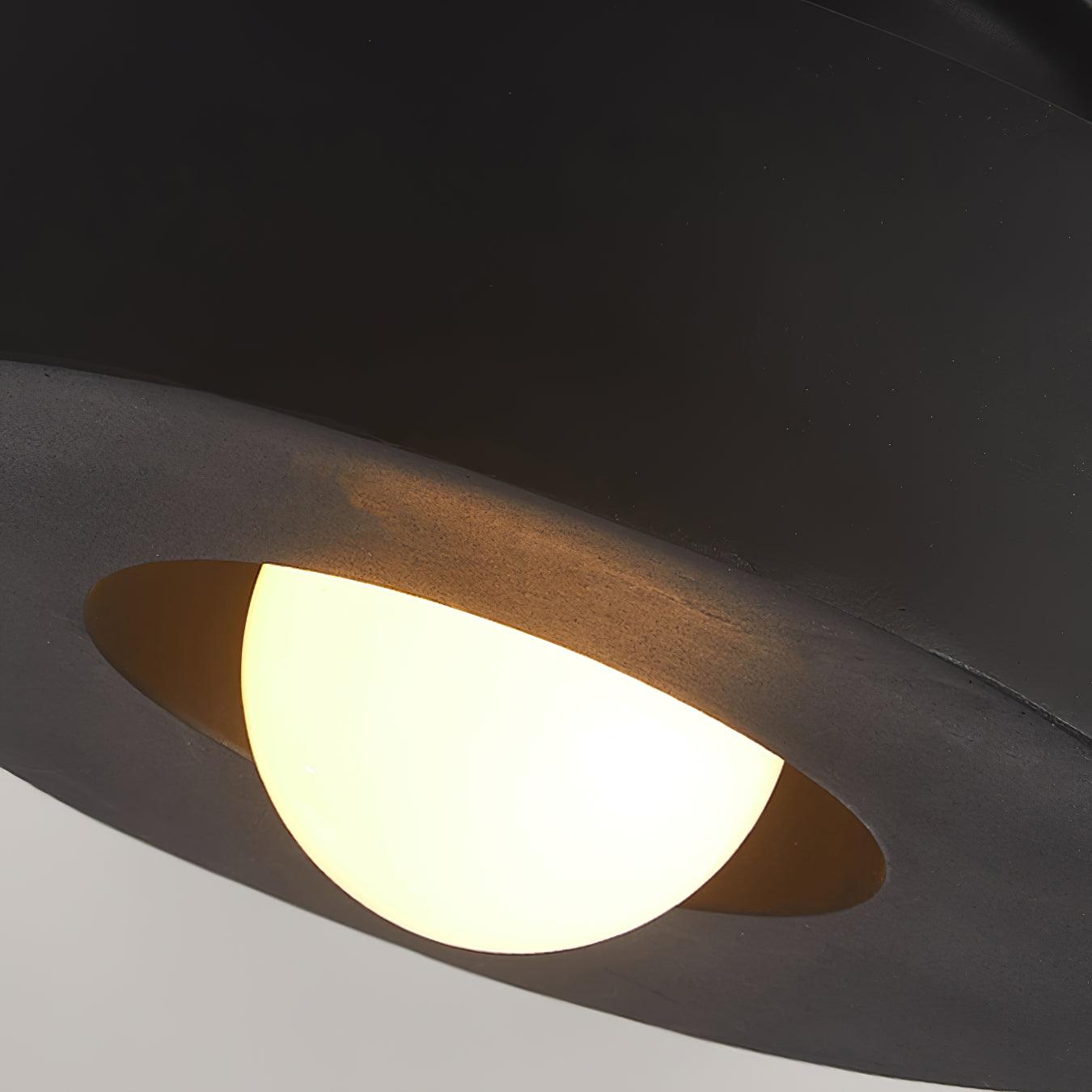 Simon Ceiling Lamp | Resin | 30cm Diameter, Available in Red, Green, Black