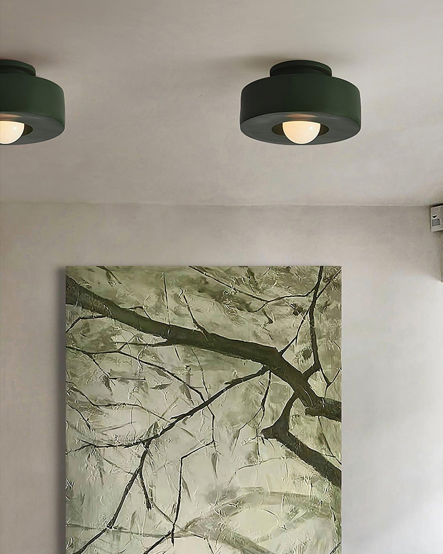 Simon Ceiling Lamp | Resin | 30cm Diameter, Available in Red, Green, Black