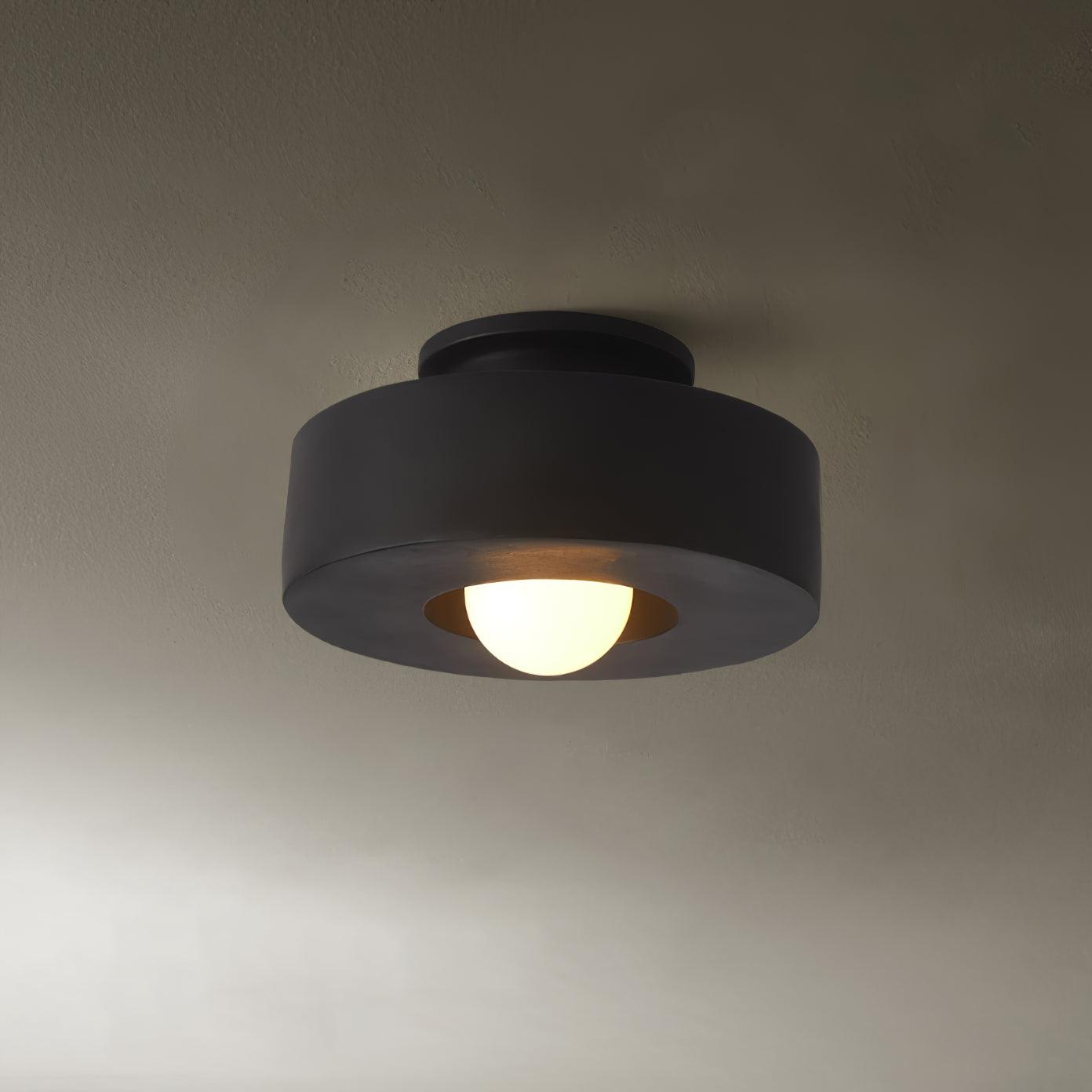 Simon Ceiling Lamp | Resin | 30cm Diameter, Available in Red, Green, Black
