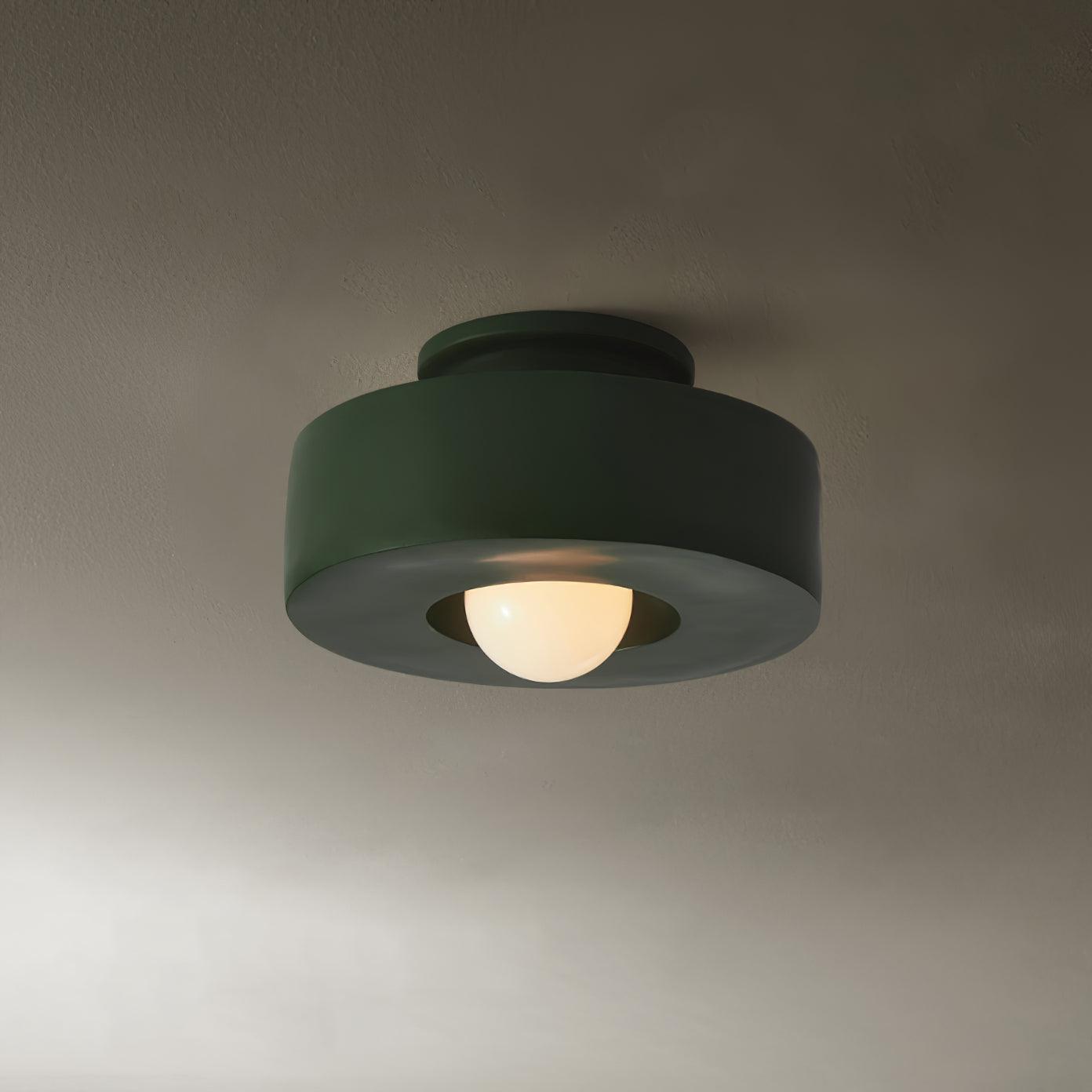 Simon Ceiling Lamp | Resin | 30cm Diameter, Available in Red, Green, Black