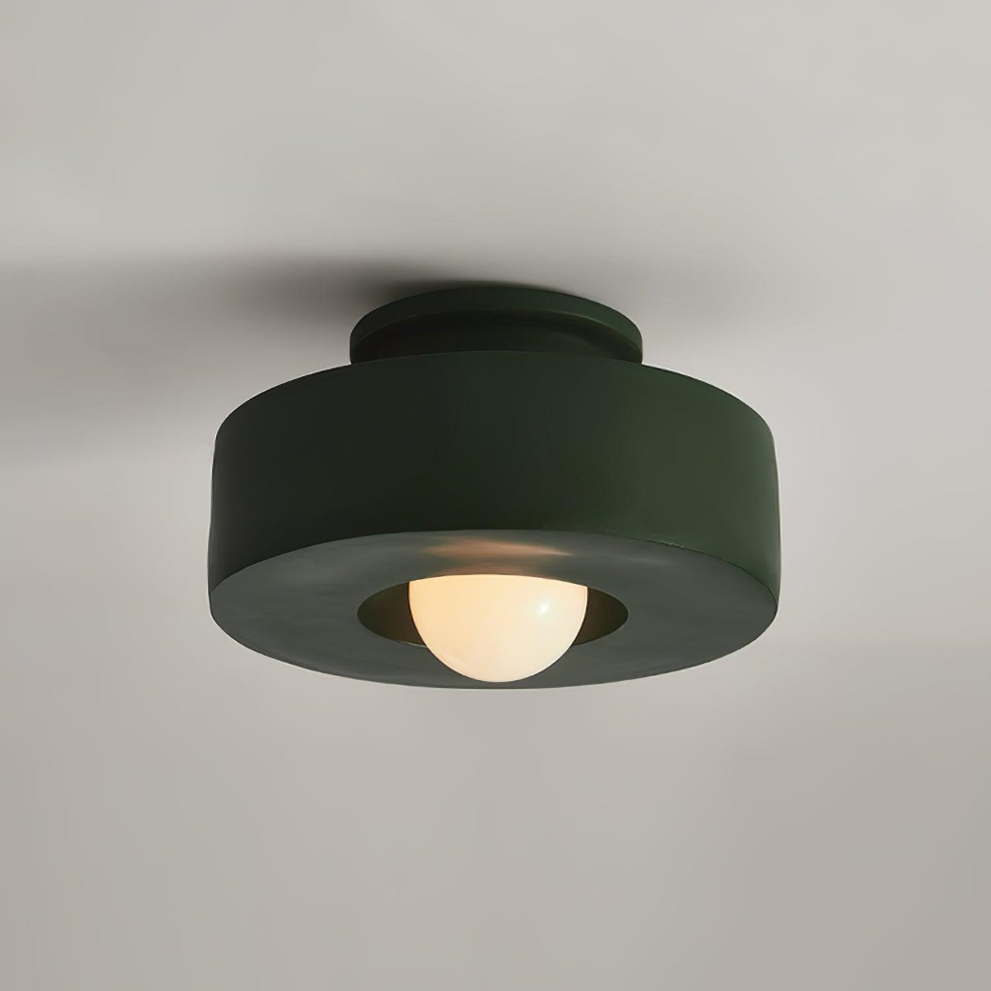Simon Ceiling Lamp | Resin | 30cm Diameter, Available in Red, Green, Black