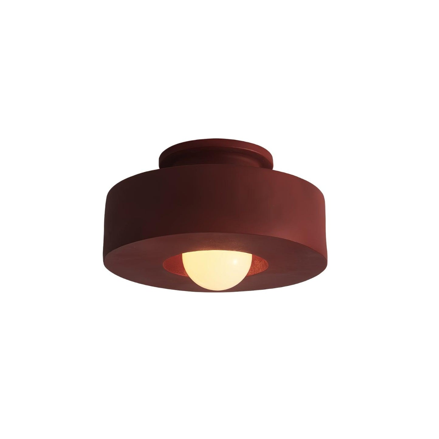 Simon Ceiling Lamp | Resin | 30cm Diameter, Available in Red, Green, Black