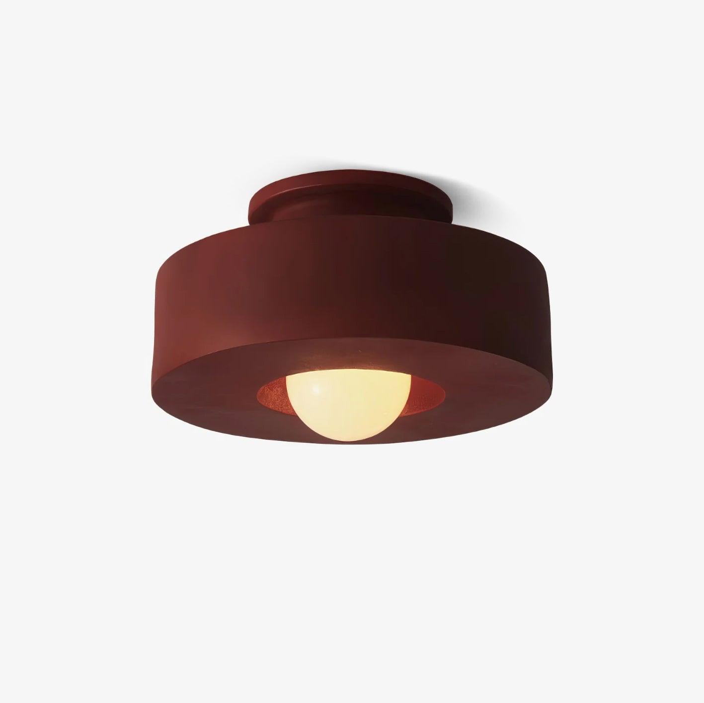 Simon Ceiling Lamp | Resin | 30cm Diameter, Available in Red, Green, Black