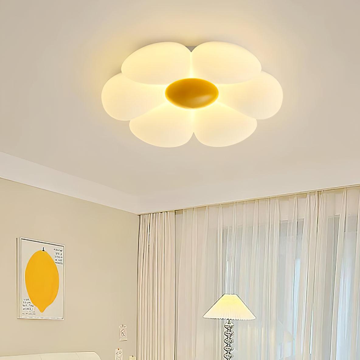 Flower Ceiling Lamp | Metal & Acrylic | 50cm Diameter | Dimmable Options Available
