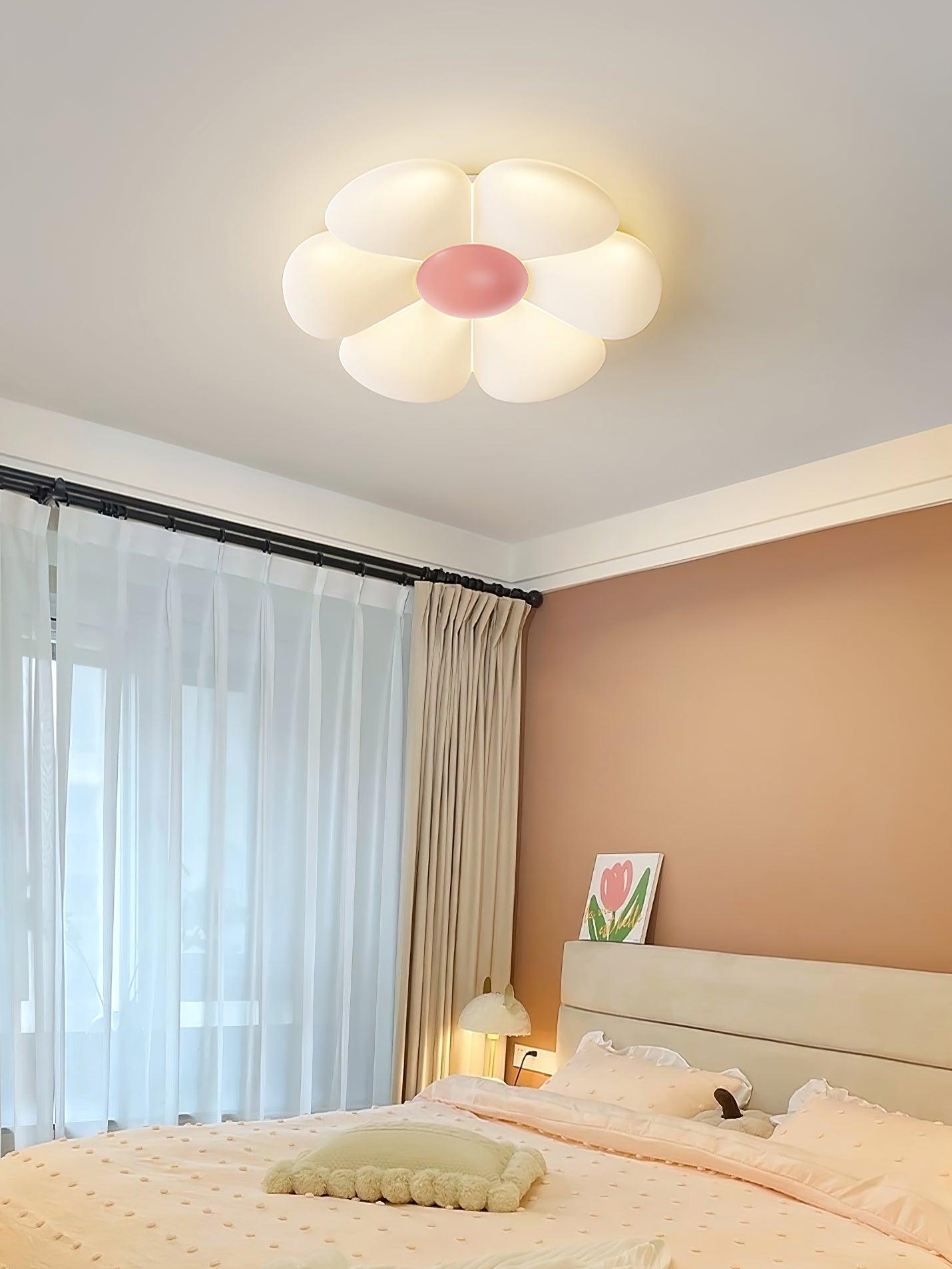 Flower Ceiling Lamp | Metal & Acrylic | 50cm Diameter | Dimmable Options Available