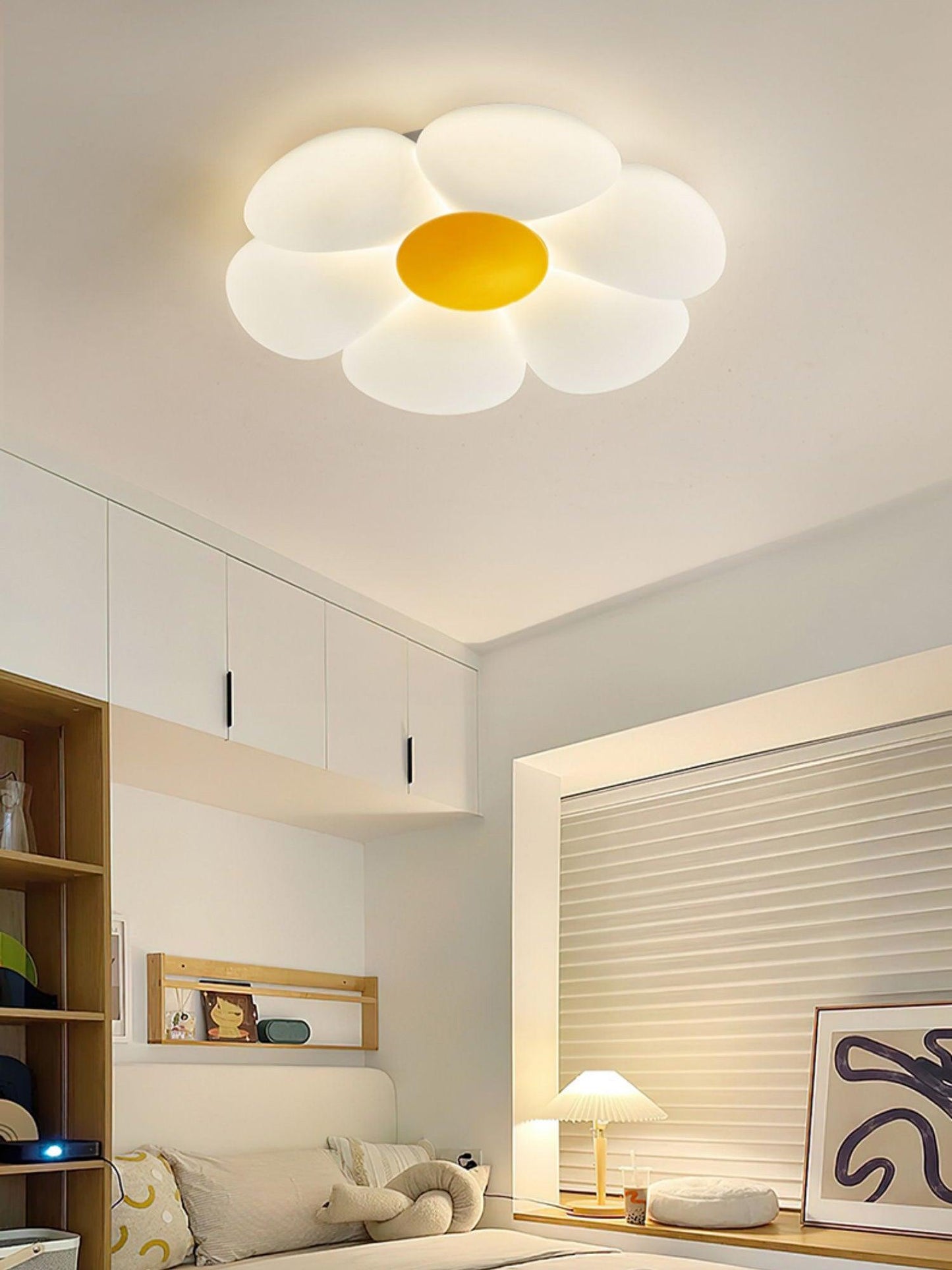Flower Ceiling Lamp | Metal & Acrylic | 50cm Diameter | Dimmable Options Available
