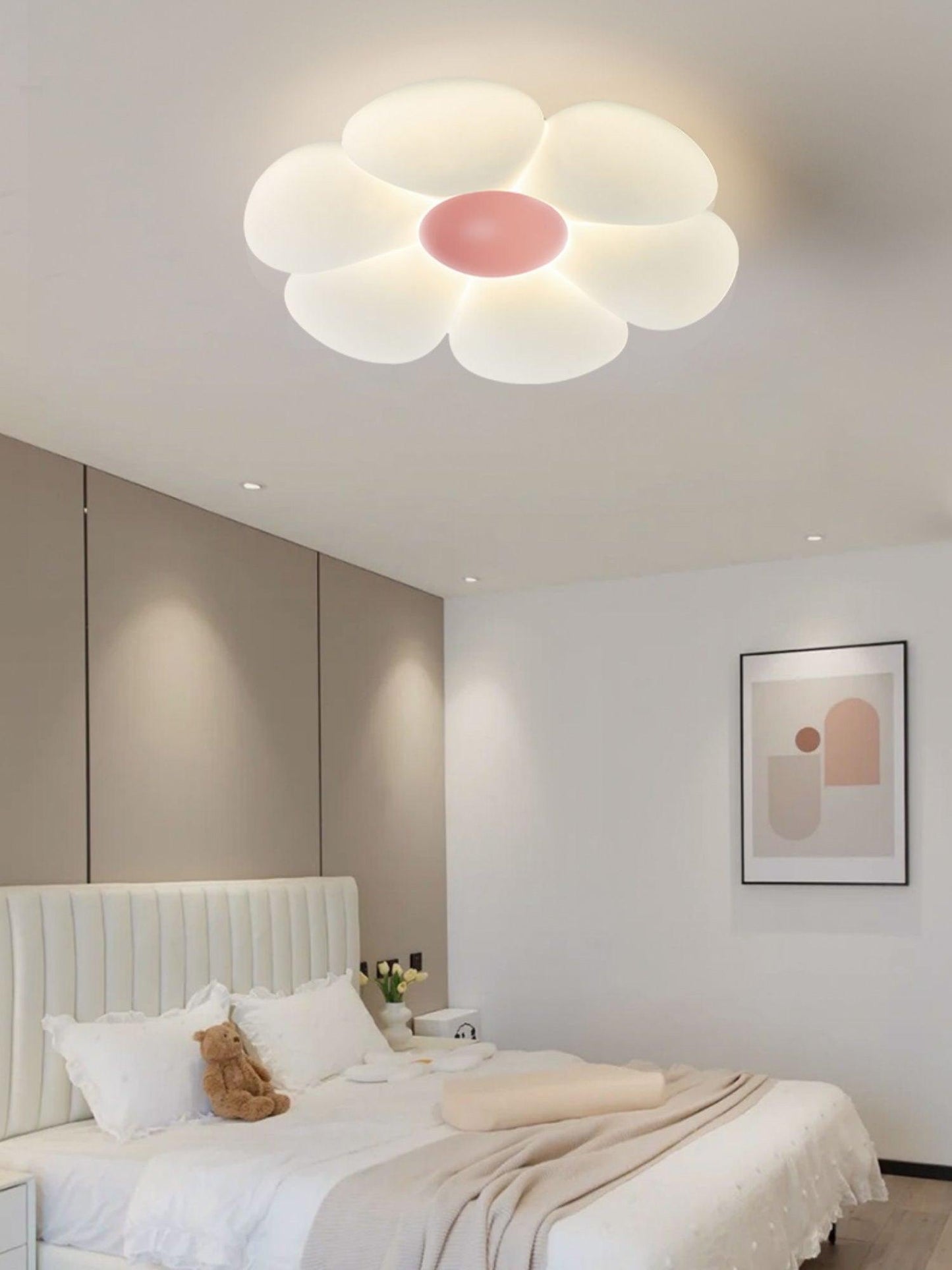 Flower Ceiling Lamp | Metal & Acrylic | 50cm Diameter | Dimmable Options Available