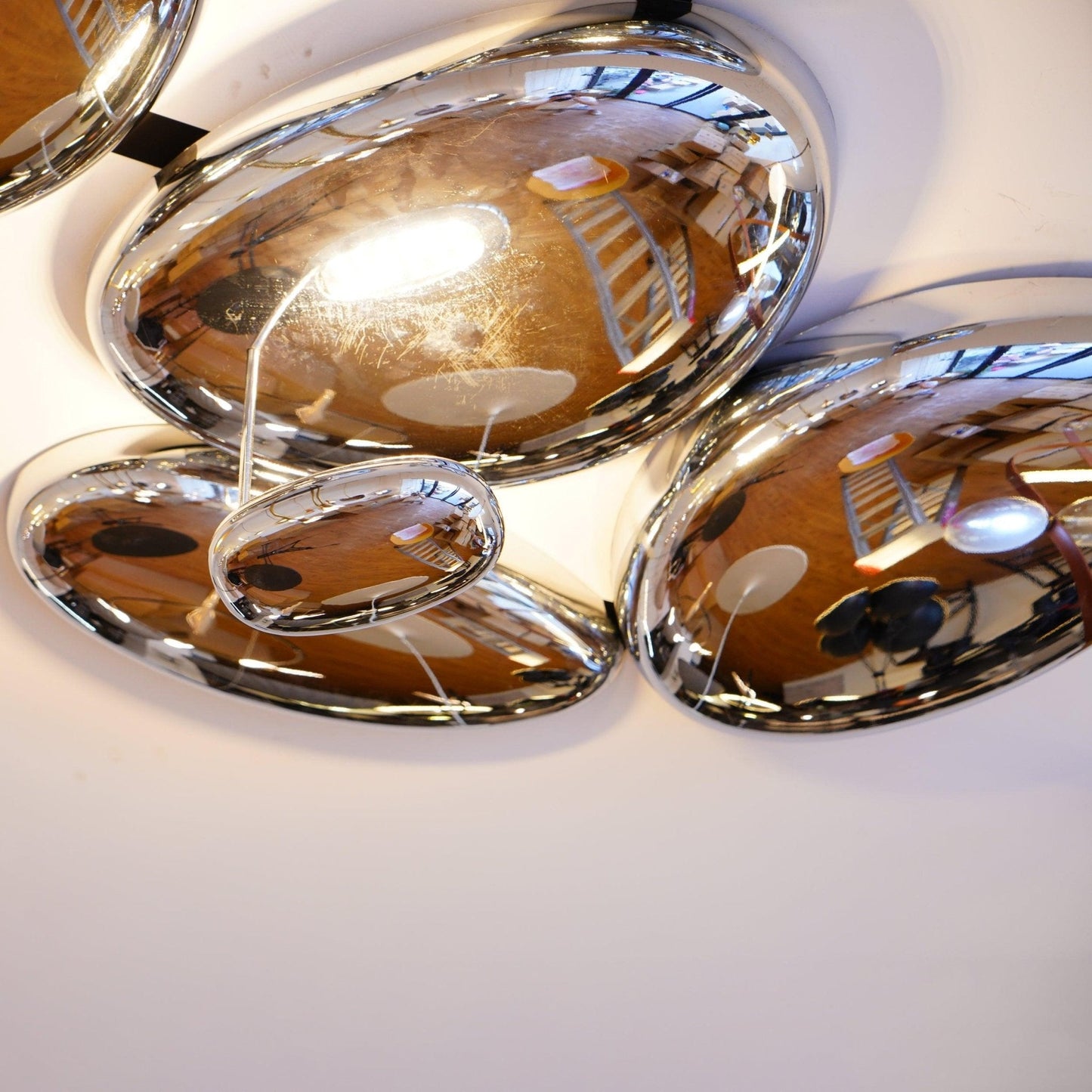 Skydro Ceiling Lamp | Polished Chrome | 5-6 Heads