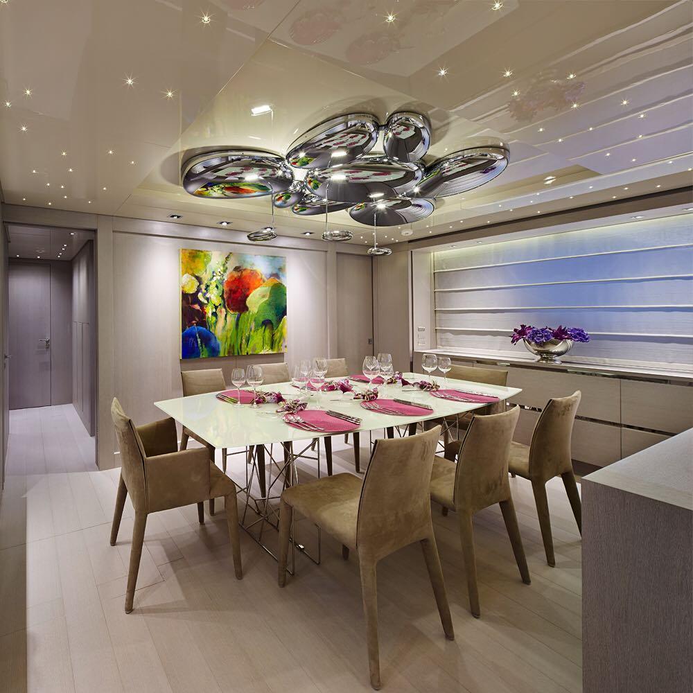 Skydro Ceiling Lamp | Polished Chrome | 5-6 Heads