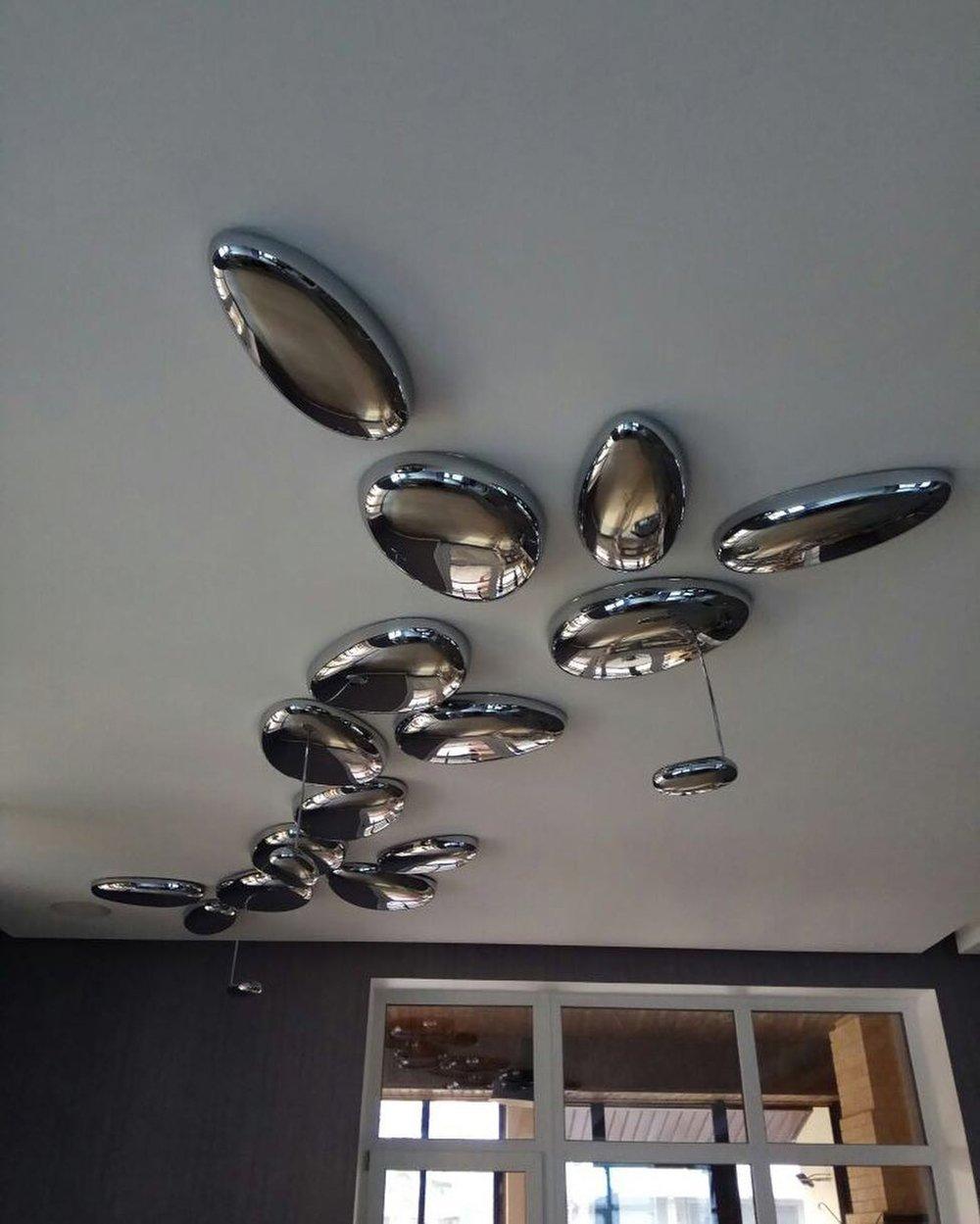 Skydro Ceiling Lamp | Polished Chrome | 5-6 Heads