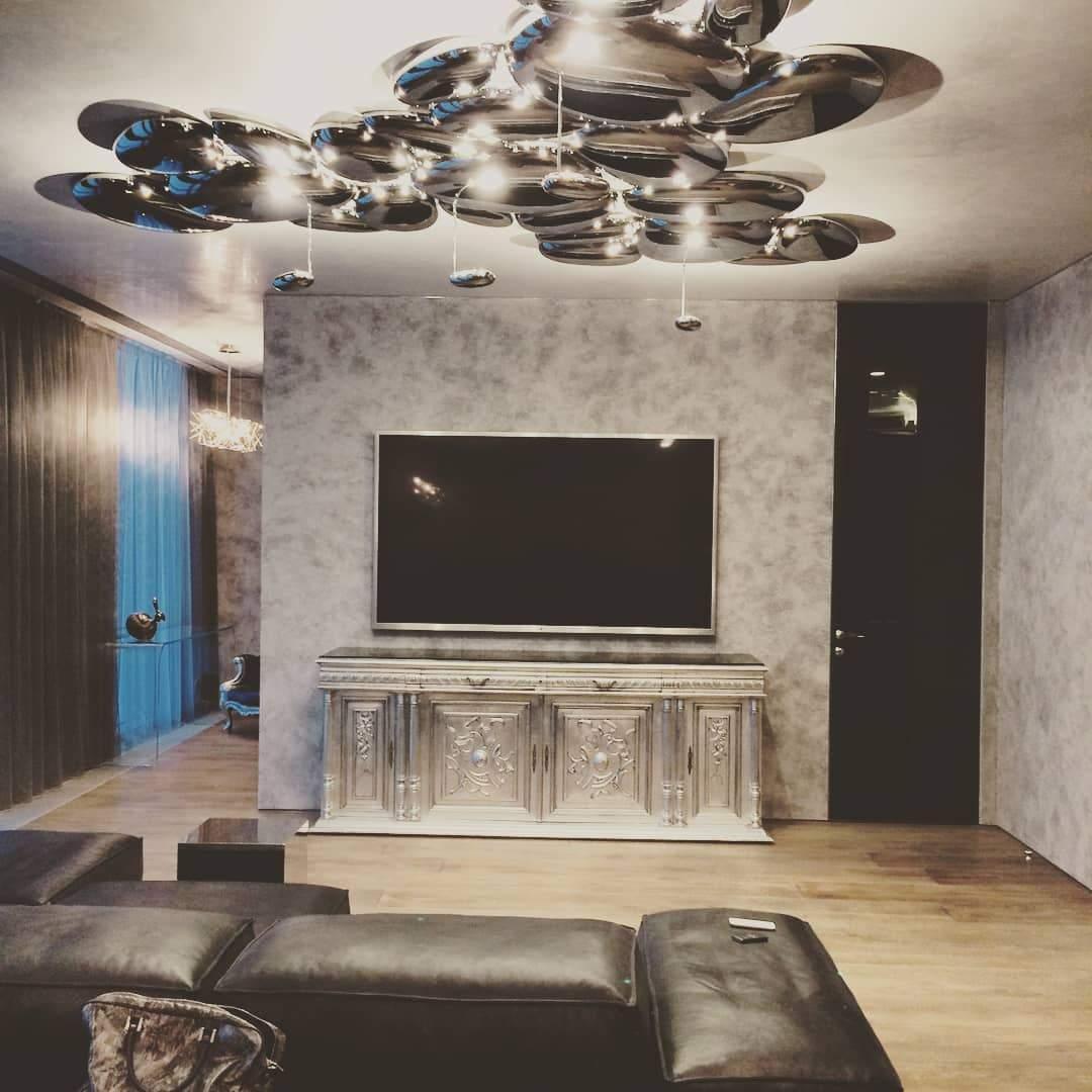 Skydro Ceiling Lamp | Polished Chrome | 5-6 Heads