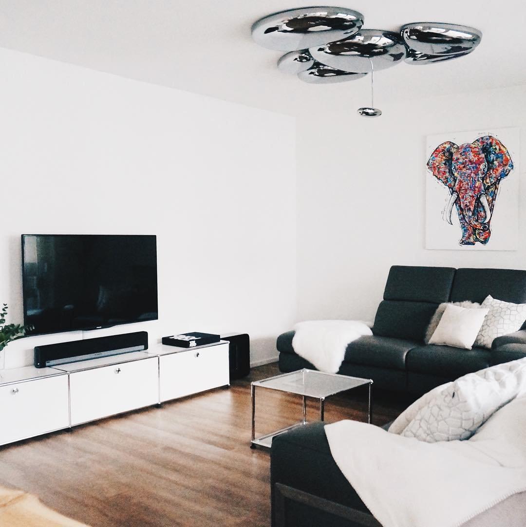 Skydro Ceiling Lamp | Polished Chrome | 5-6 Heads