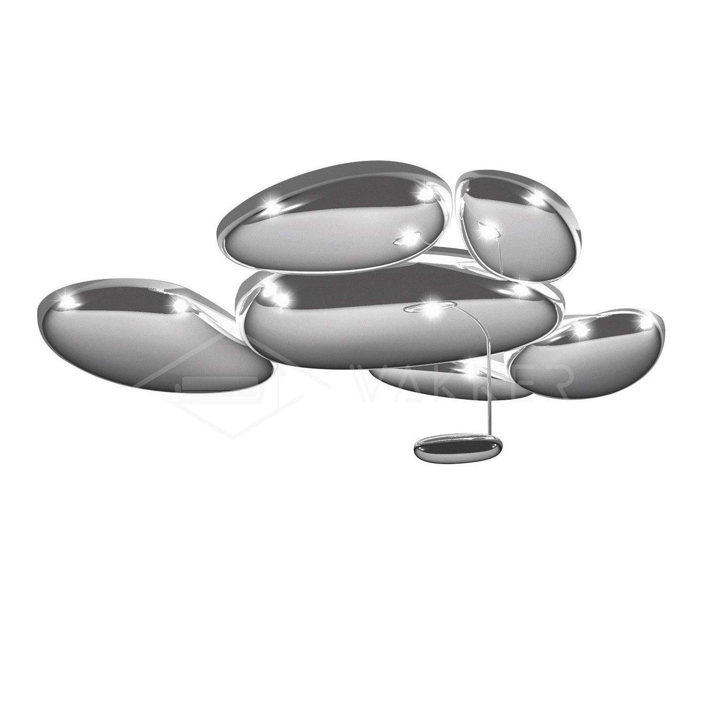 Skydro Ceiling Lamp | Polished Chrome | 5-6 Heads