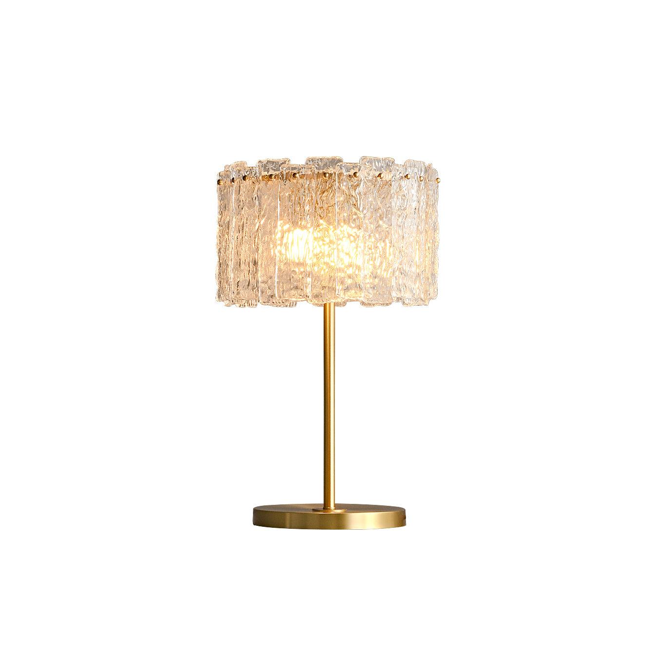 Skylar Table Lamp | Brass & Glass | Clear Finish
