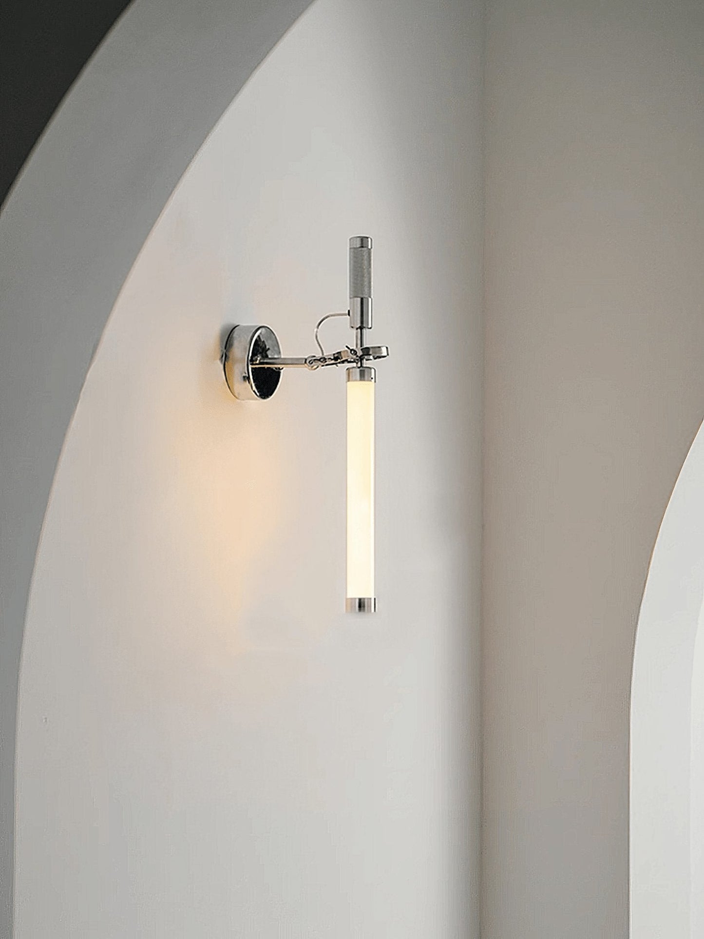 Skylark Wall Sconce | Chrome Metal & Glass | Set of 2