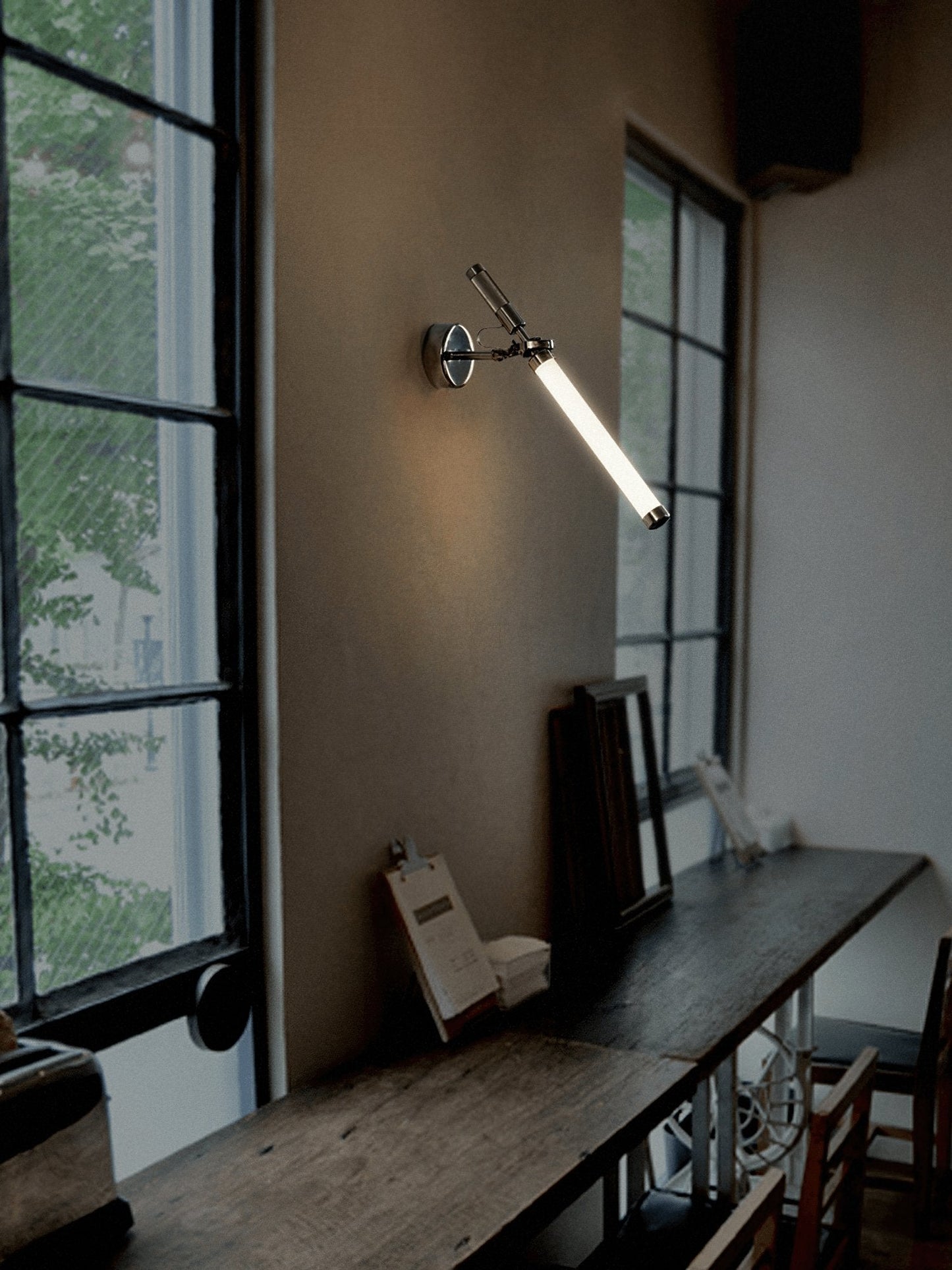 Skylark Wall Sconce | Chrome Metal & Glass | Set of 2