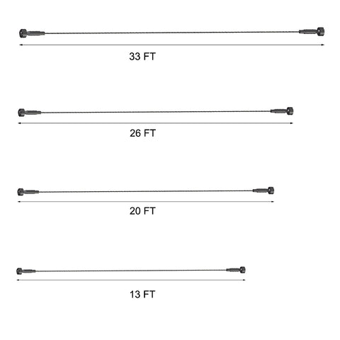 Skyline Linear Ceiling Light | Steel & PVC | Multiple Length Options