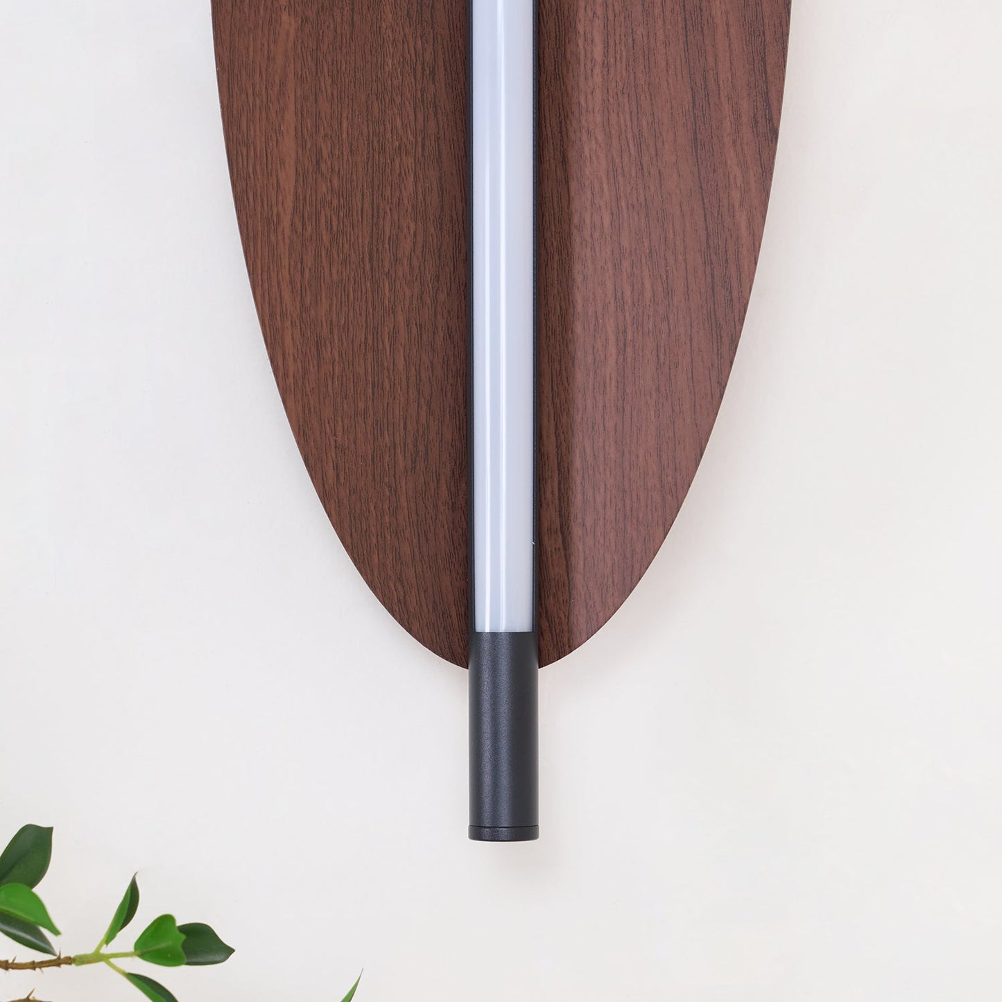 Wall Sconce Light | Walnut Wood Finish | Set of 2