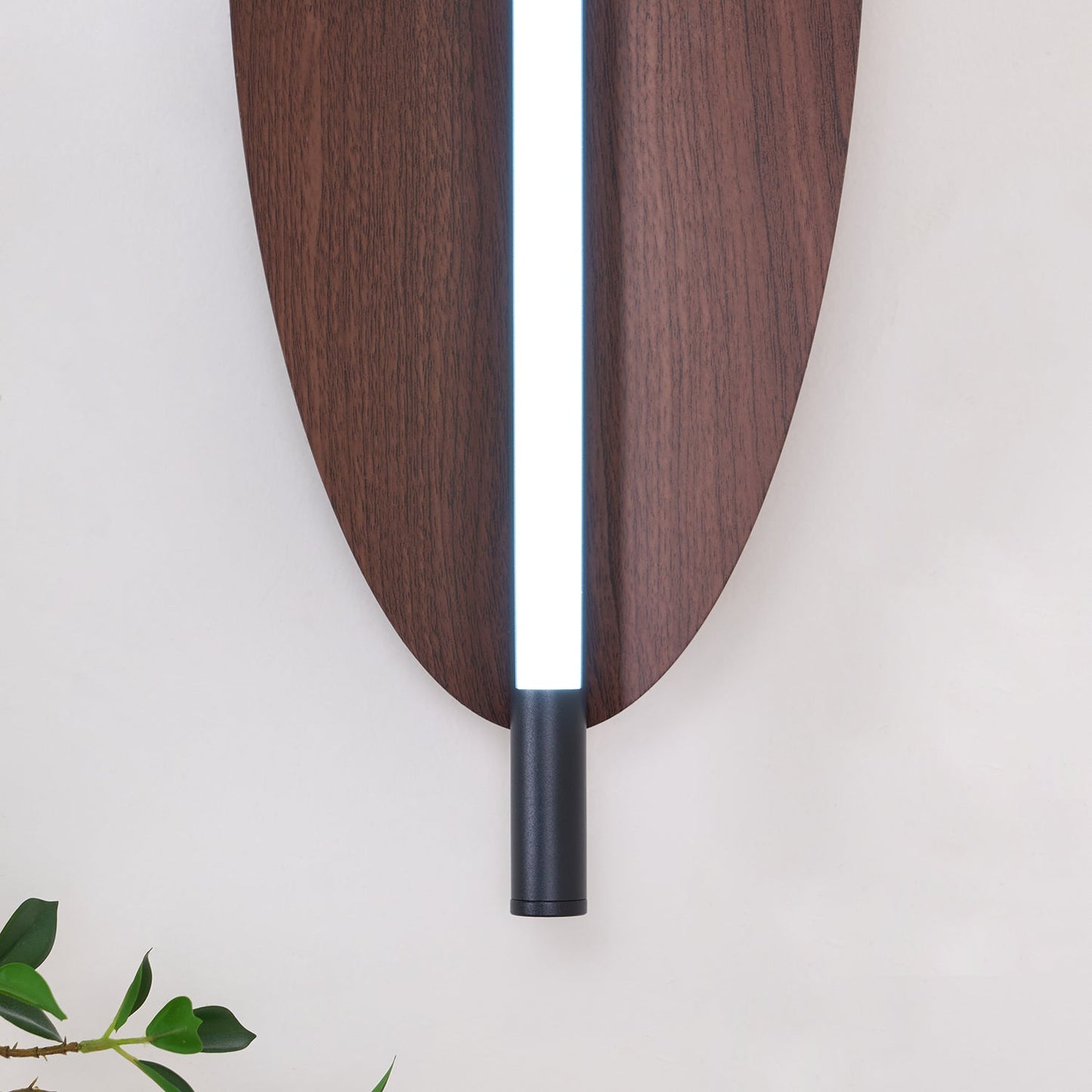 Wall Sconce Light | Walnut Wood Finish | Set of 2