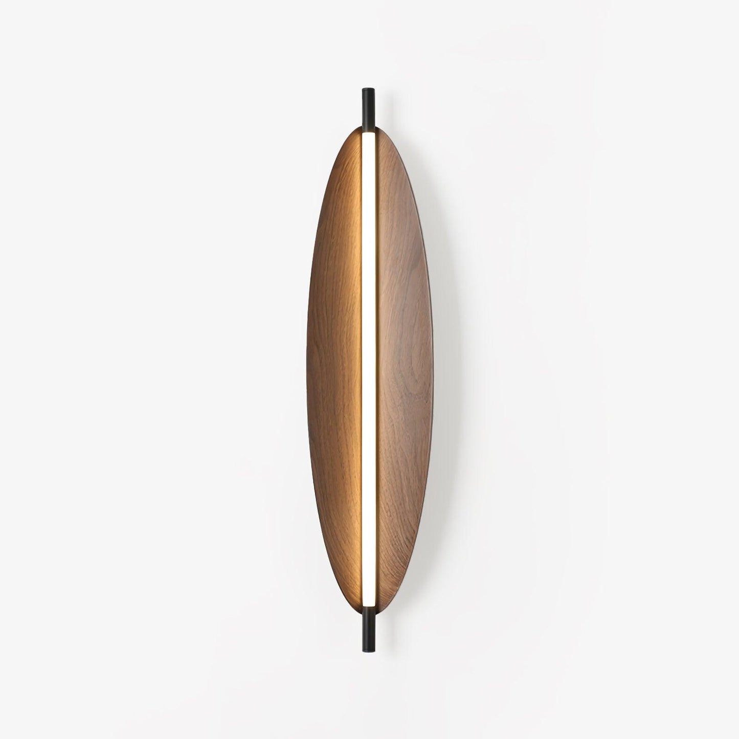 Wall Sconce Light | Walnut Wood Finish | Set of 2