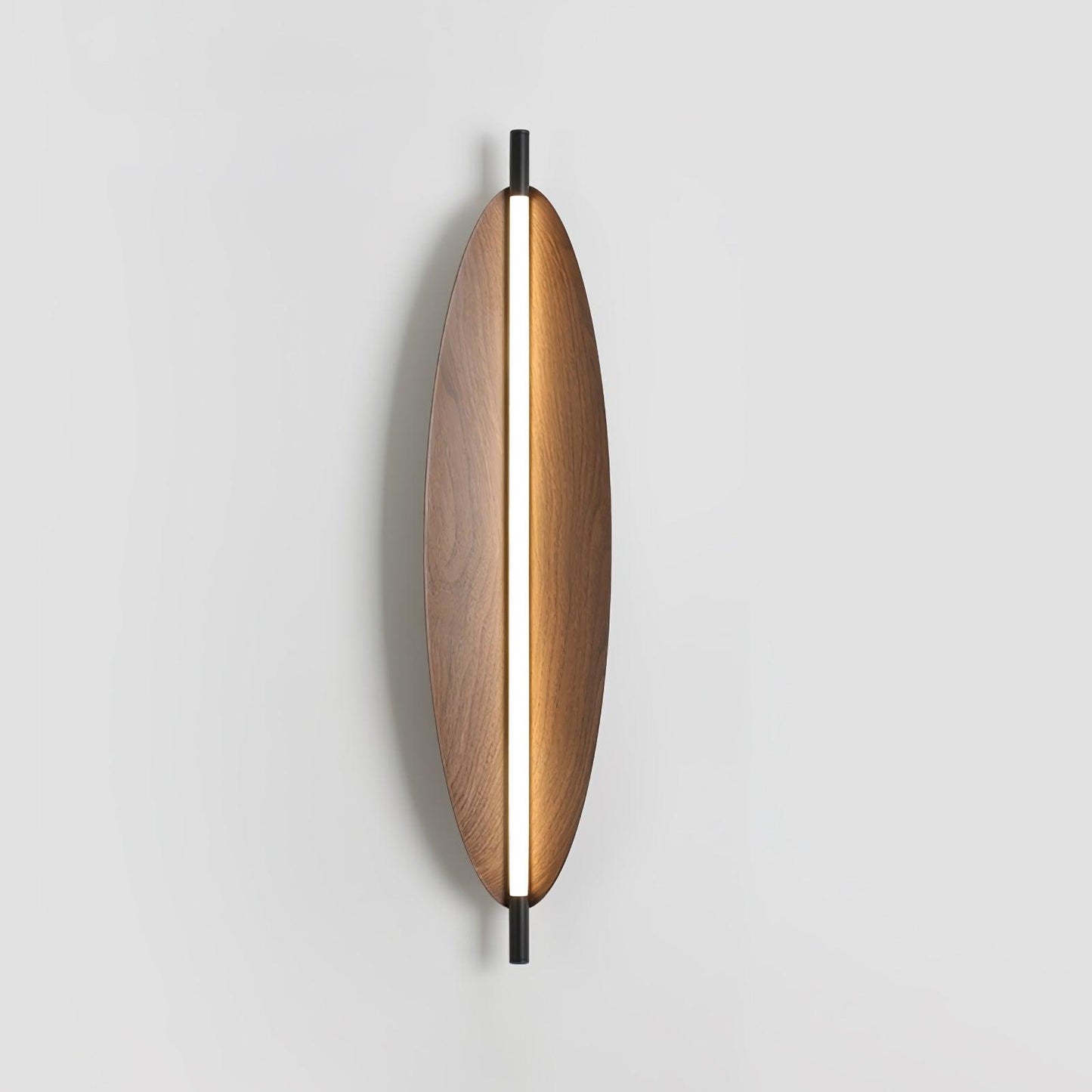 Wall Sconce Light | Walnut Wood Finish | Set of 2