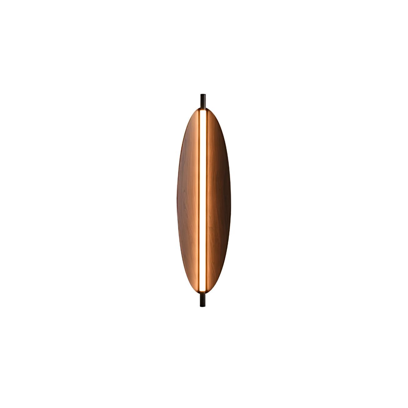 Wall Sconce Light | Walnut Wood Finish | Set of 2