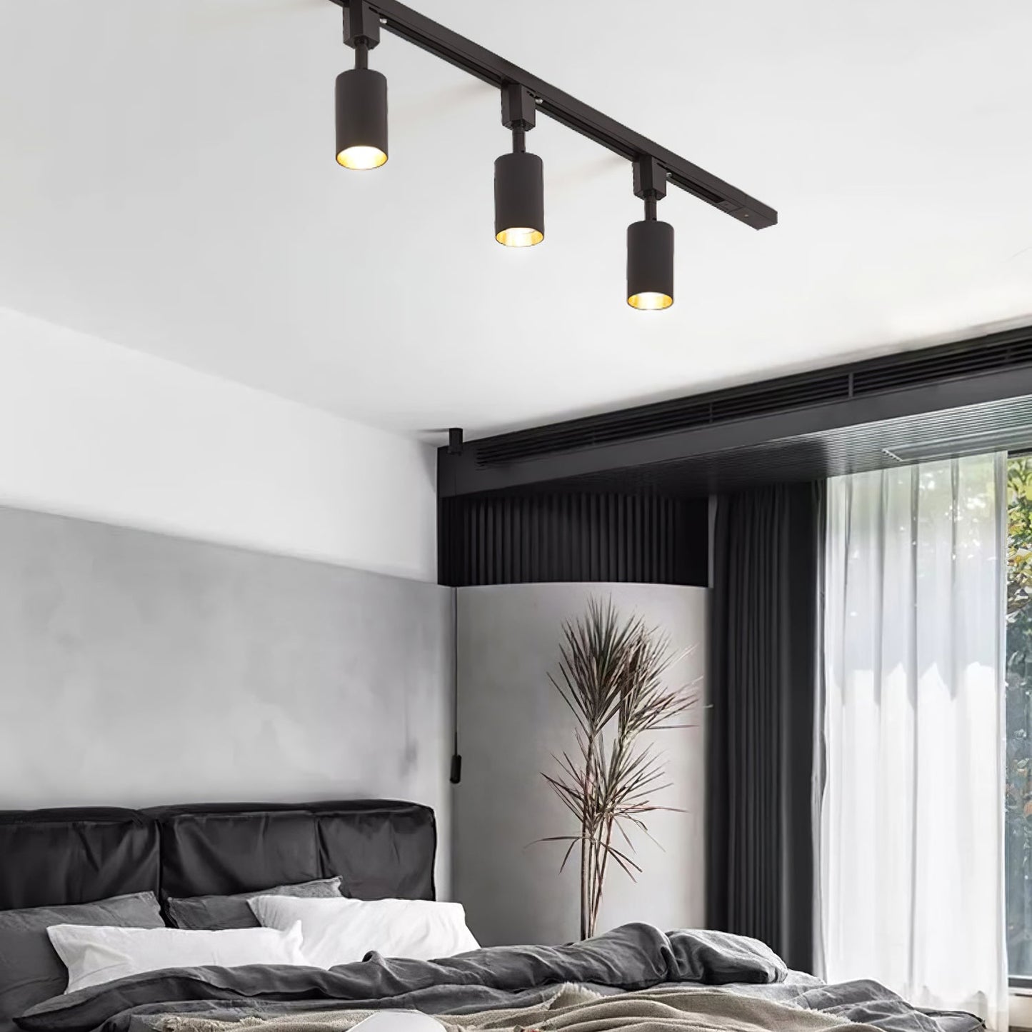Track Light Fixture | Sleek Metal Design | 2 to 7 Lights Options