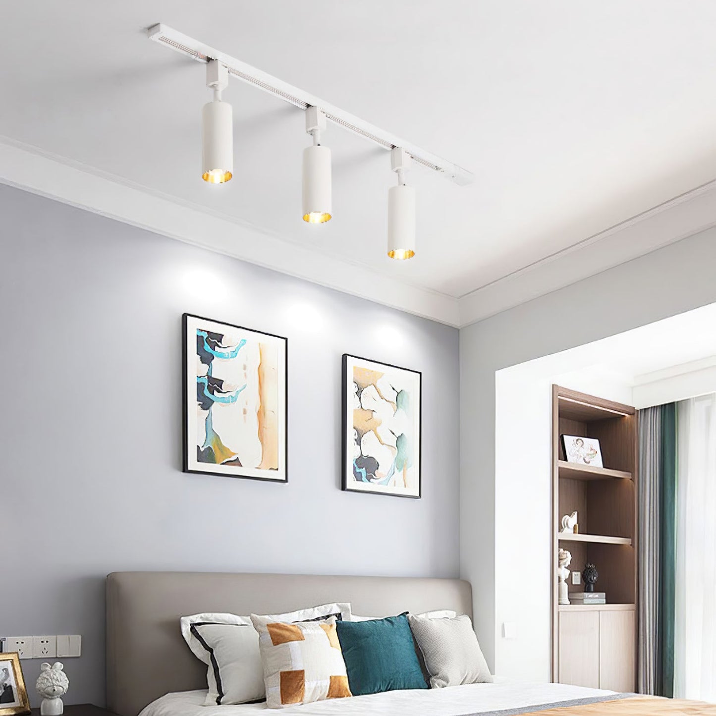 Track Light Fixture | Sleek Metal Design | 2 to 7 Lights Options