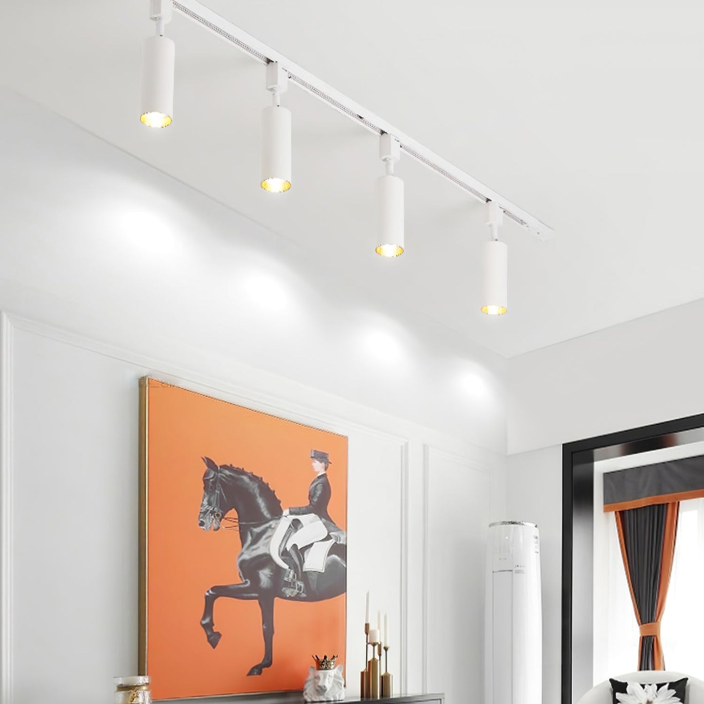 Track Light Fixture | Sleek Metal Design | 2 to 7 Lights Options