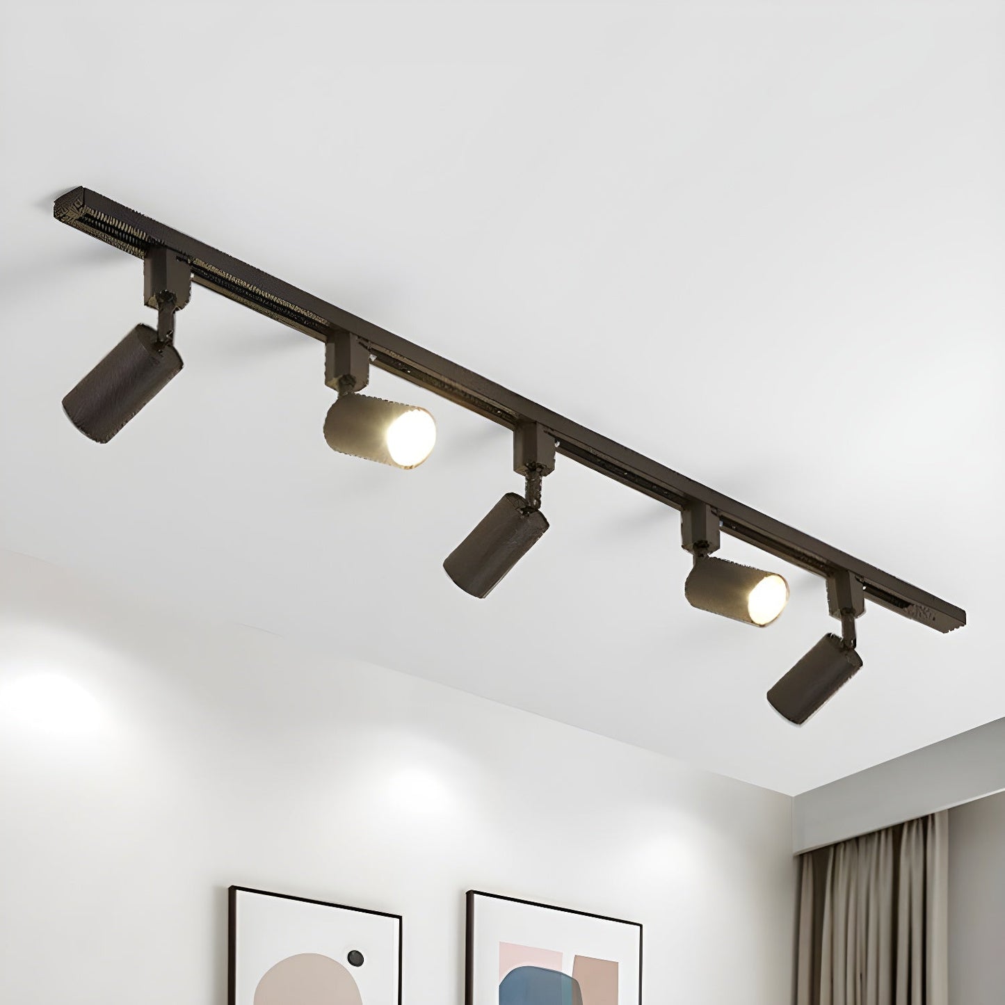 Track Light Fixture | Sleek Metal Design | 2 to 7 Lights Options