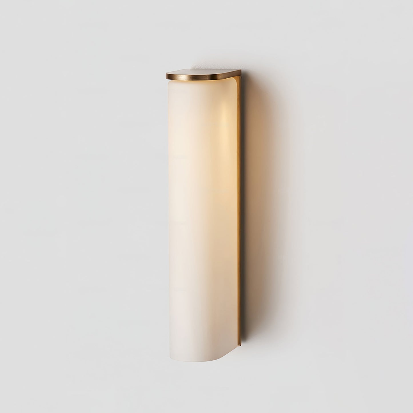Slim Wall Lamp | Brass & Glass | Integrated LED