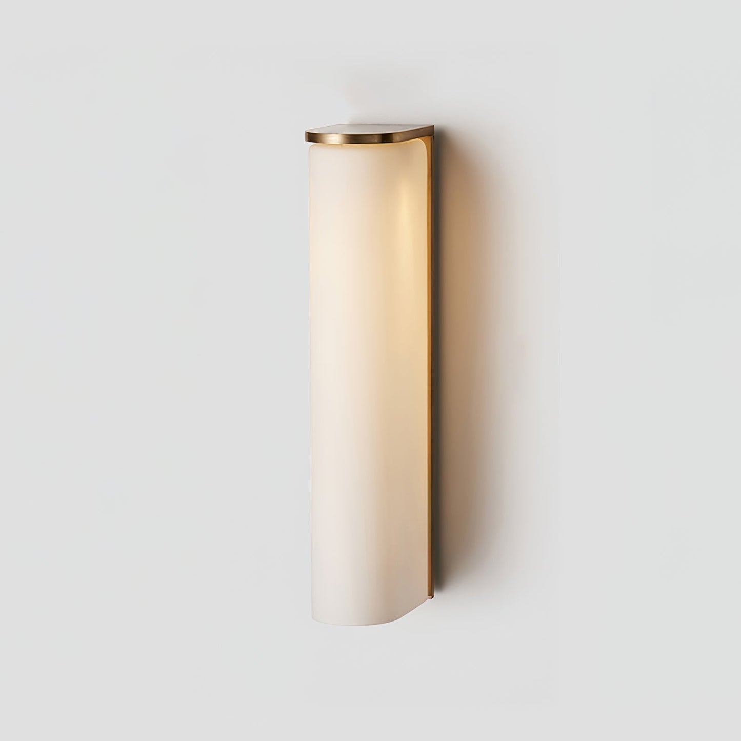 Slim Wall Lamp | Brass & Glass | Integrated LED