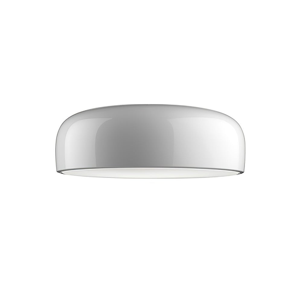 Smithfield Ceiling Light | Aluminum & Opalescent Diffuser | Black or White
